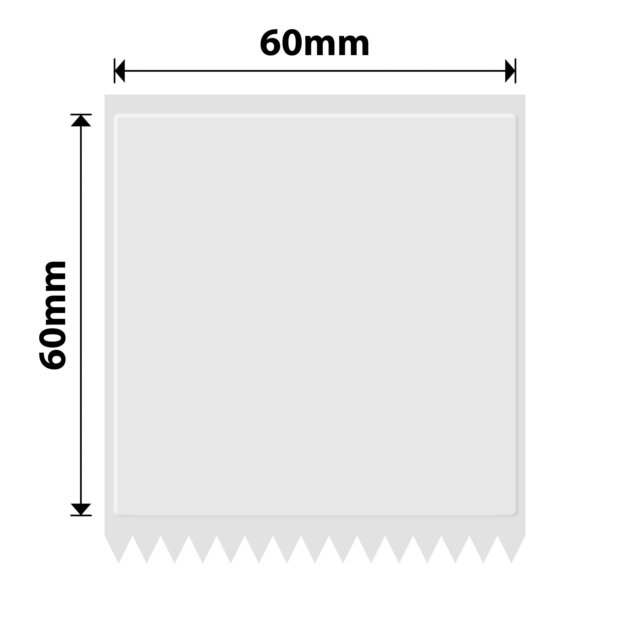 NIIMBOT - K Range - 60x60mm - Transparent - 470 Labels