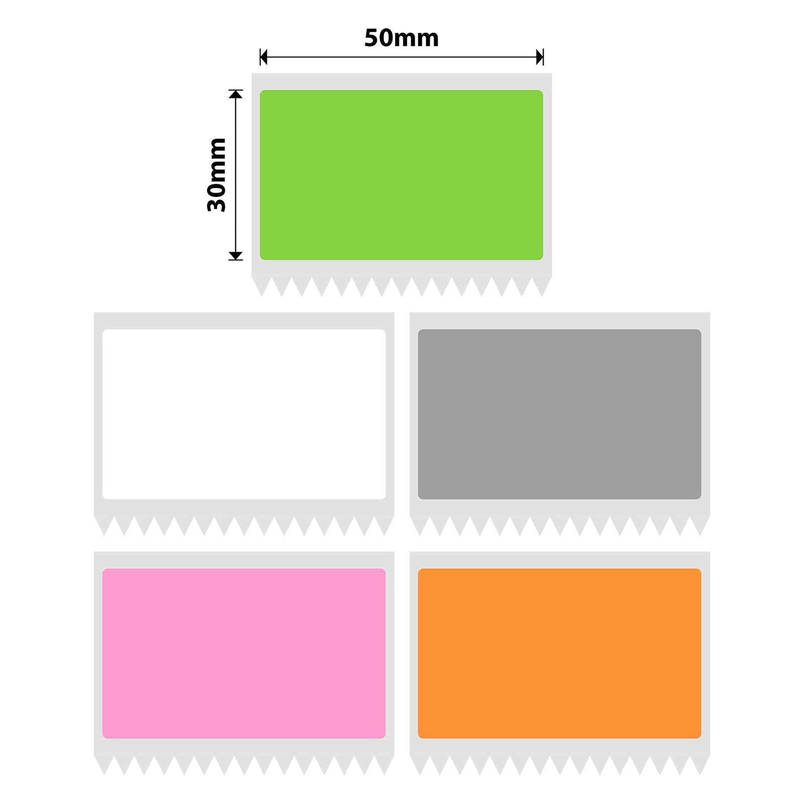 NIIMBOT - K3 Only - 50x30mm - Colourful A - 965 Labels