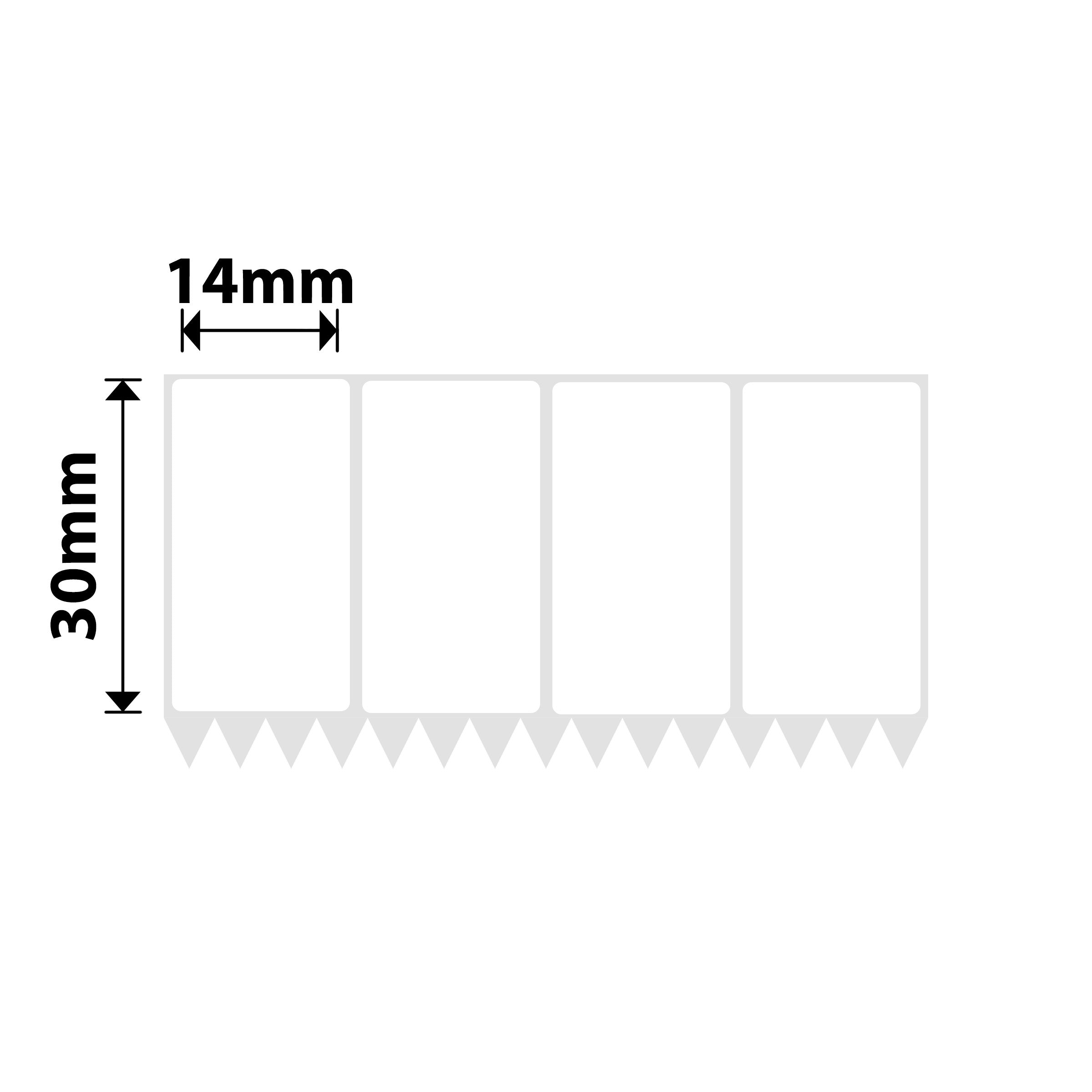 NB567 - Niimbot - K3 Only - 14x22mm/4L - 4,800 White Labels