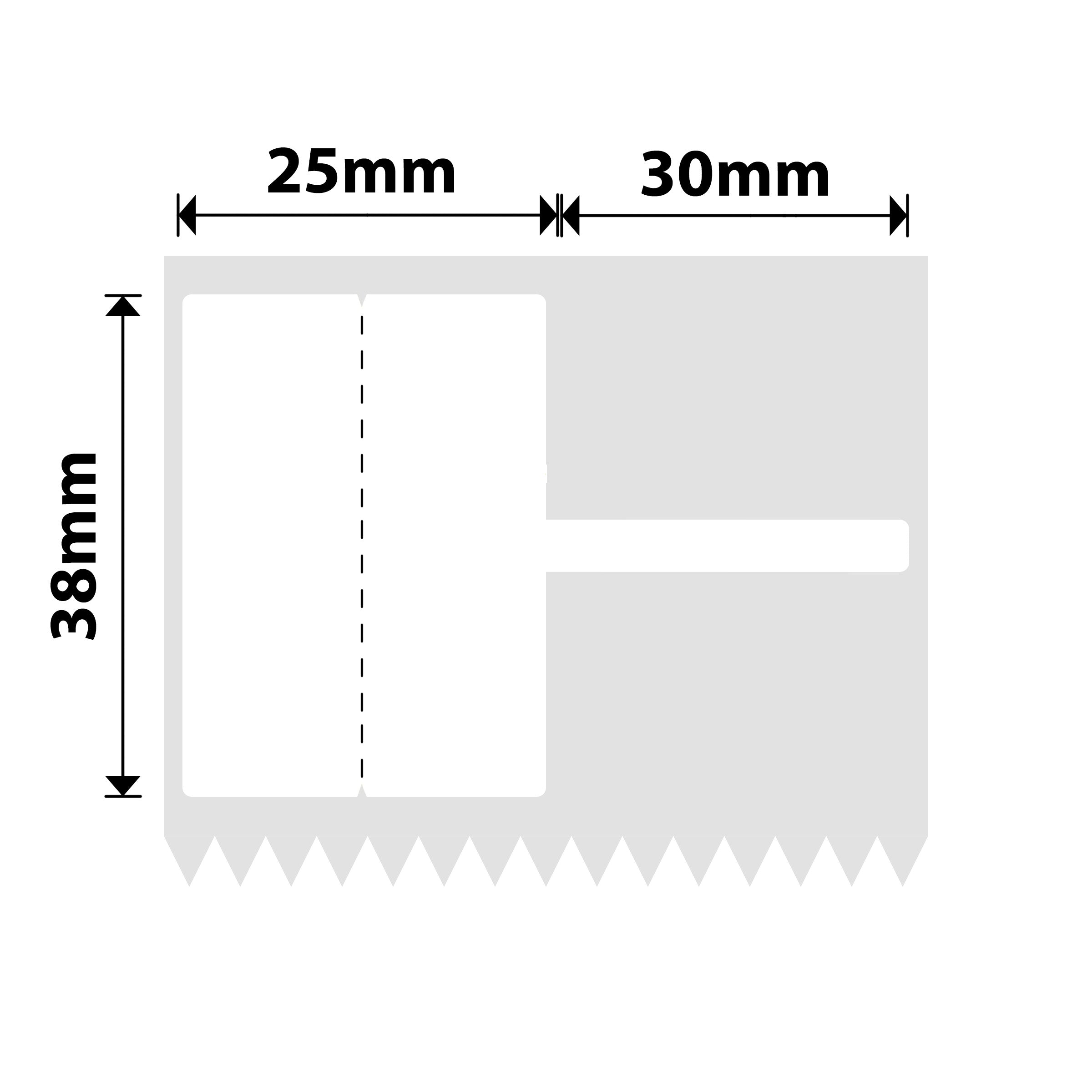 NB577 - NIIMBOT - K2 / K3 - T25X38+30 - 700 LABELS PER ROLL - WHITE CABLE