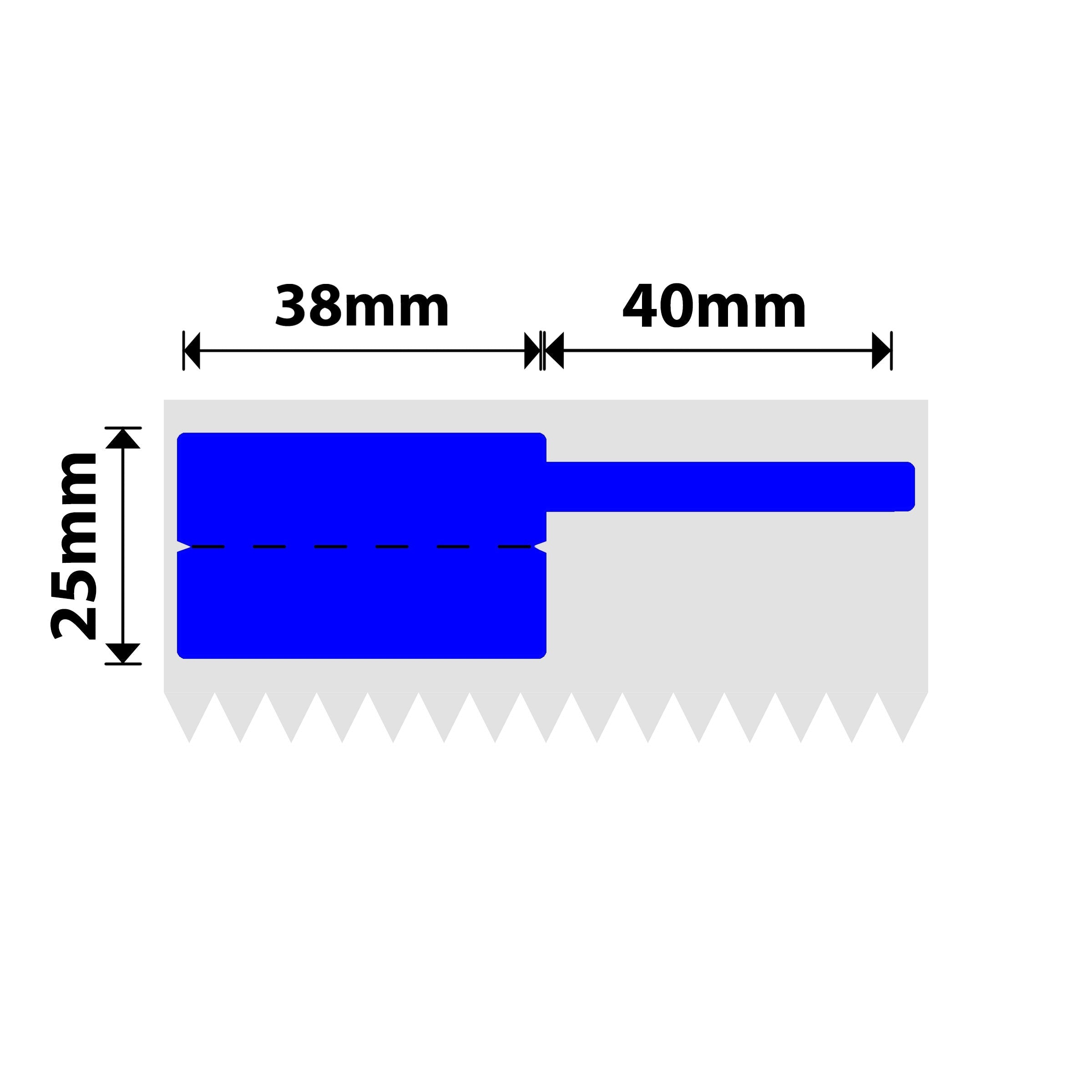 NB579 - Niimbot - K3 Only - 38x25+40mm - 1,000 Blue Cable Labels