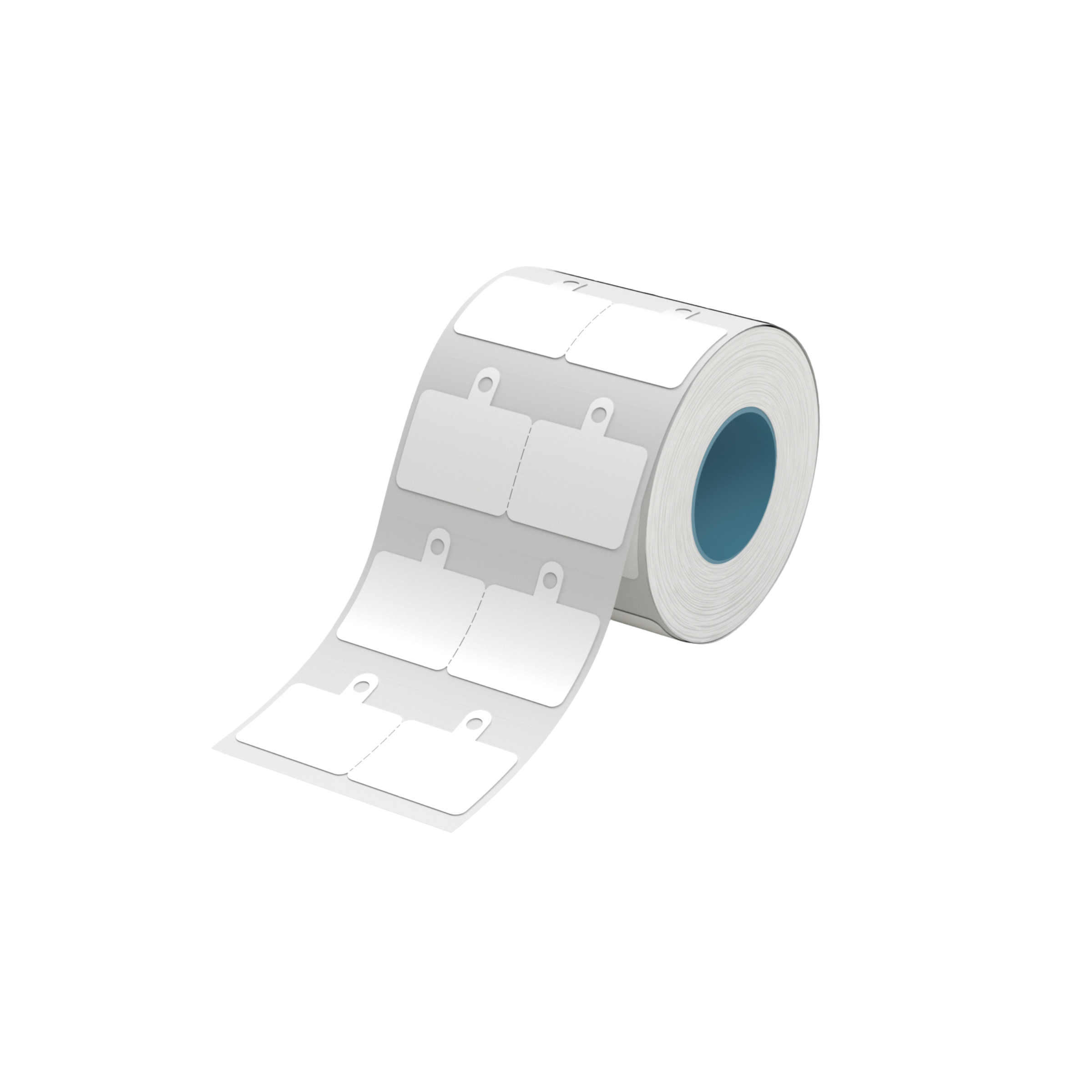 NB587 - Niimbot - K2 / K3 - 50x19+7mm - 1,030 White Jewellery With Hole Labels