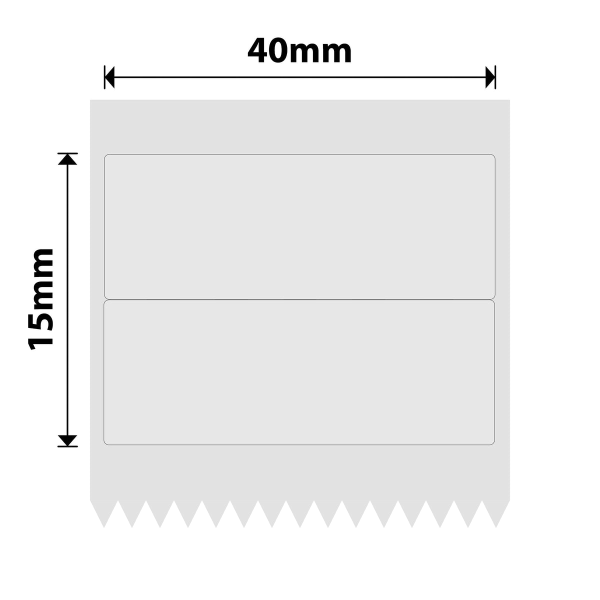 NIIMBOT - B Range - 40x15mm/2R - Transparent - 460 Labels