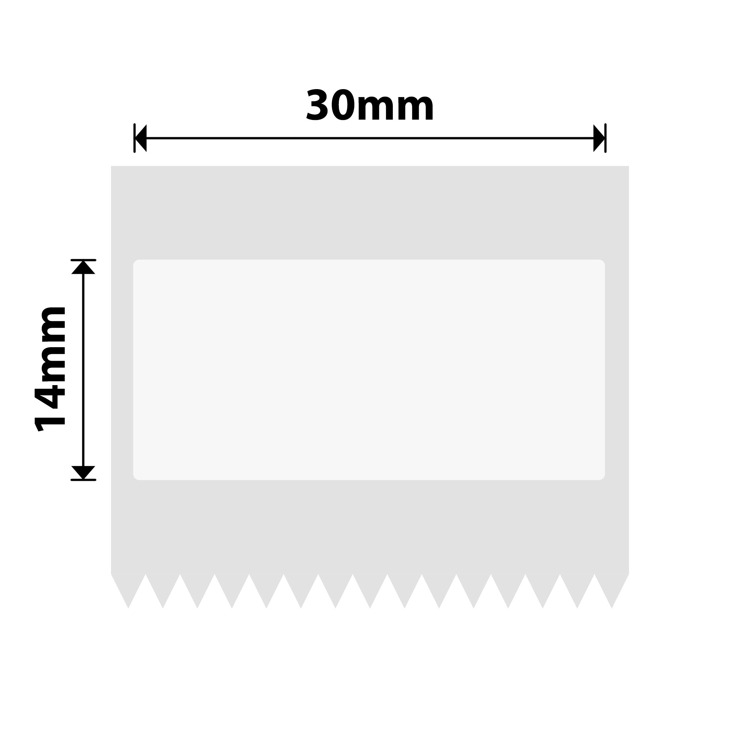 NB627 - Niimbot - M2 / M3 - 30x14mm - 375 White Anti-Counterfeiting Labels