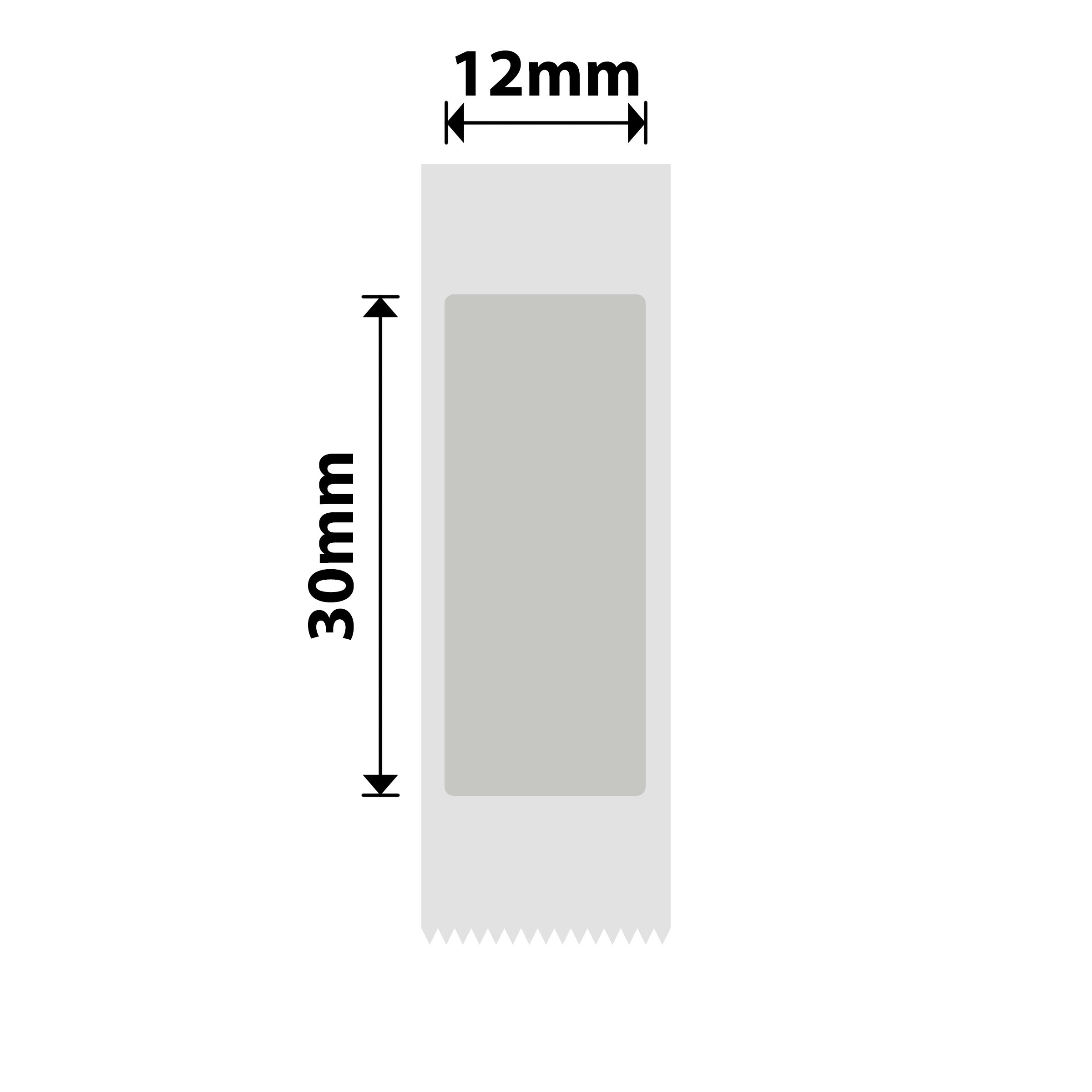 NB630 - Niimbot - N1 - 12x30mm - 165 Silver Void Labels