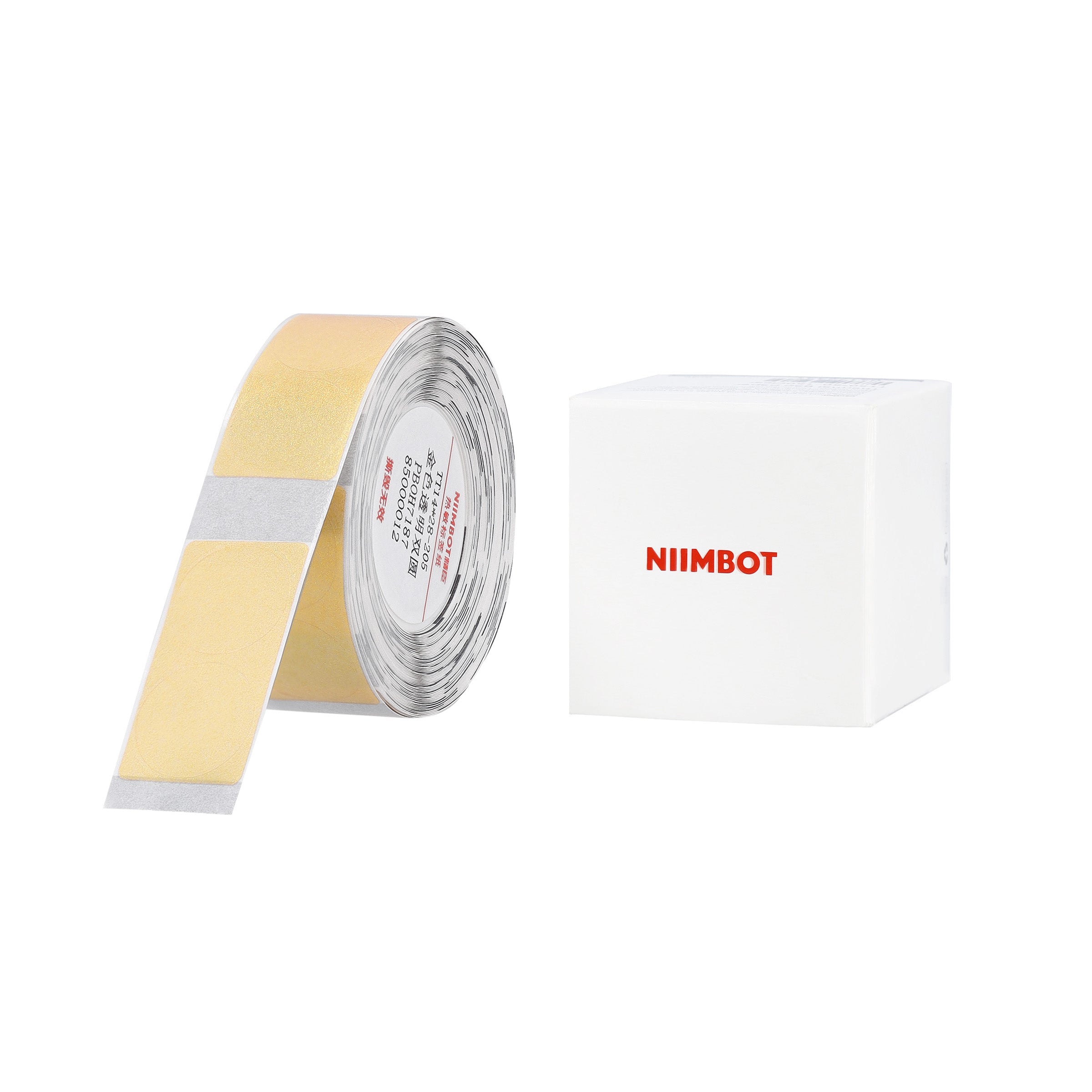 NIIMBOT - D Range - 14x28mm - Round Gold Transparent - 205 Labels