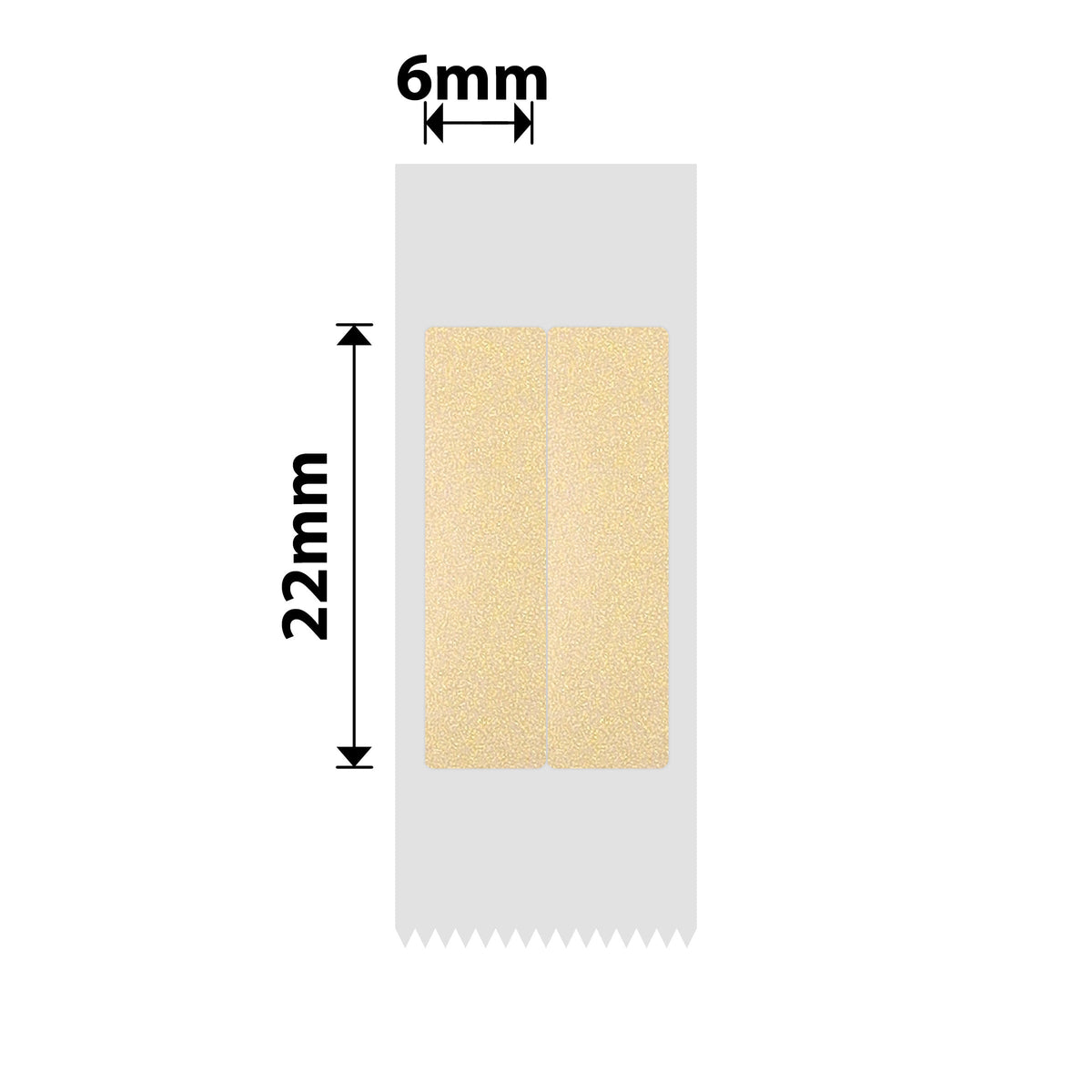 NIIMBOT - D Range - 6x22mm/2L - Gold Transparent Vertical Pen - Stationary - 500 Labels