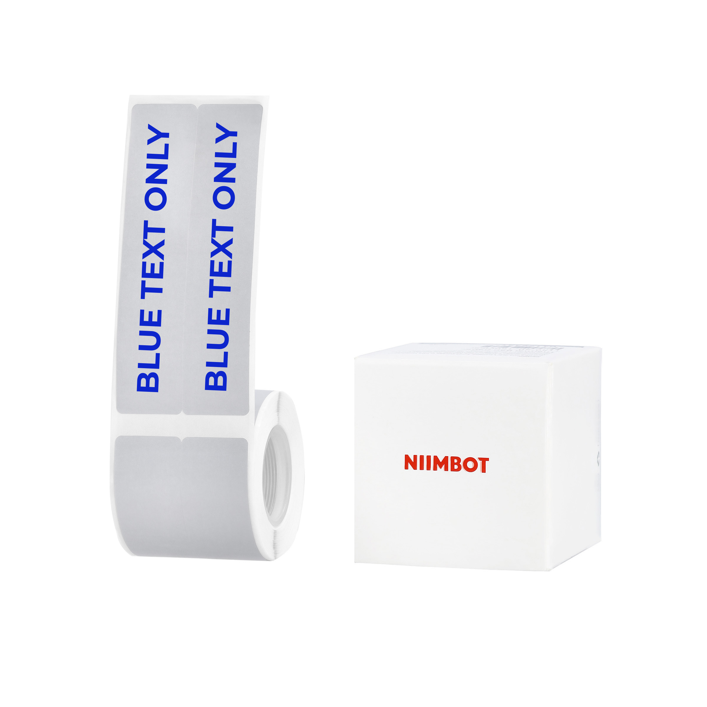 NIIMBOT - B Range - 20x90mm/2L - Silver Grey & Blue Text - 140 Labels