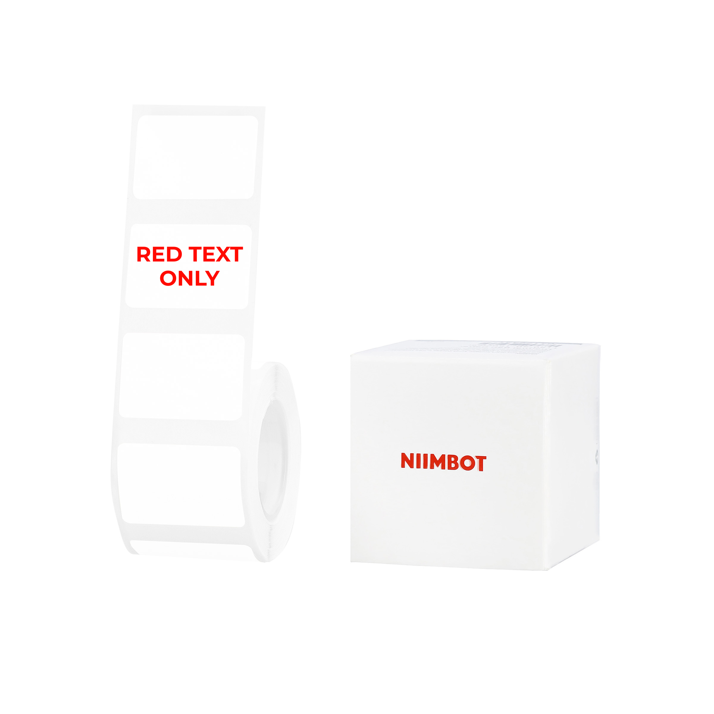 NB649 - Niimbot - B1 / B21 / B31 / B3S / B4 - 30x20mm - 315 White Red Text Only Labels