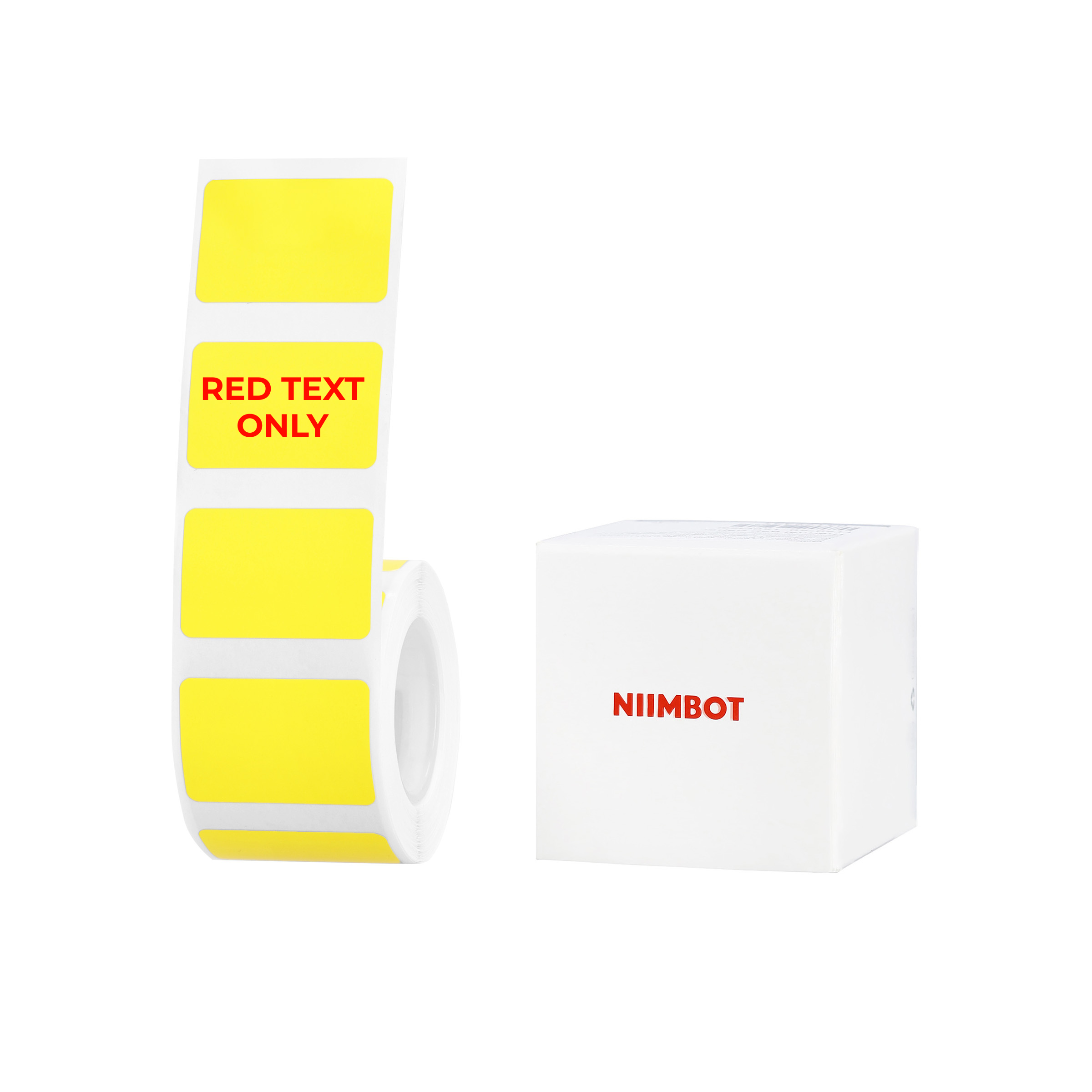 NIIMBOT - B Range - 30x20mm - Yellow Red Text Only - 315 Labels