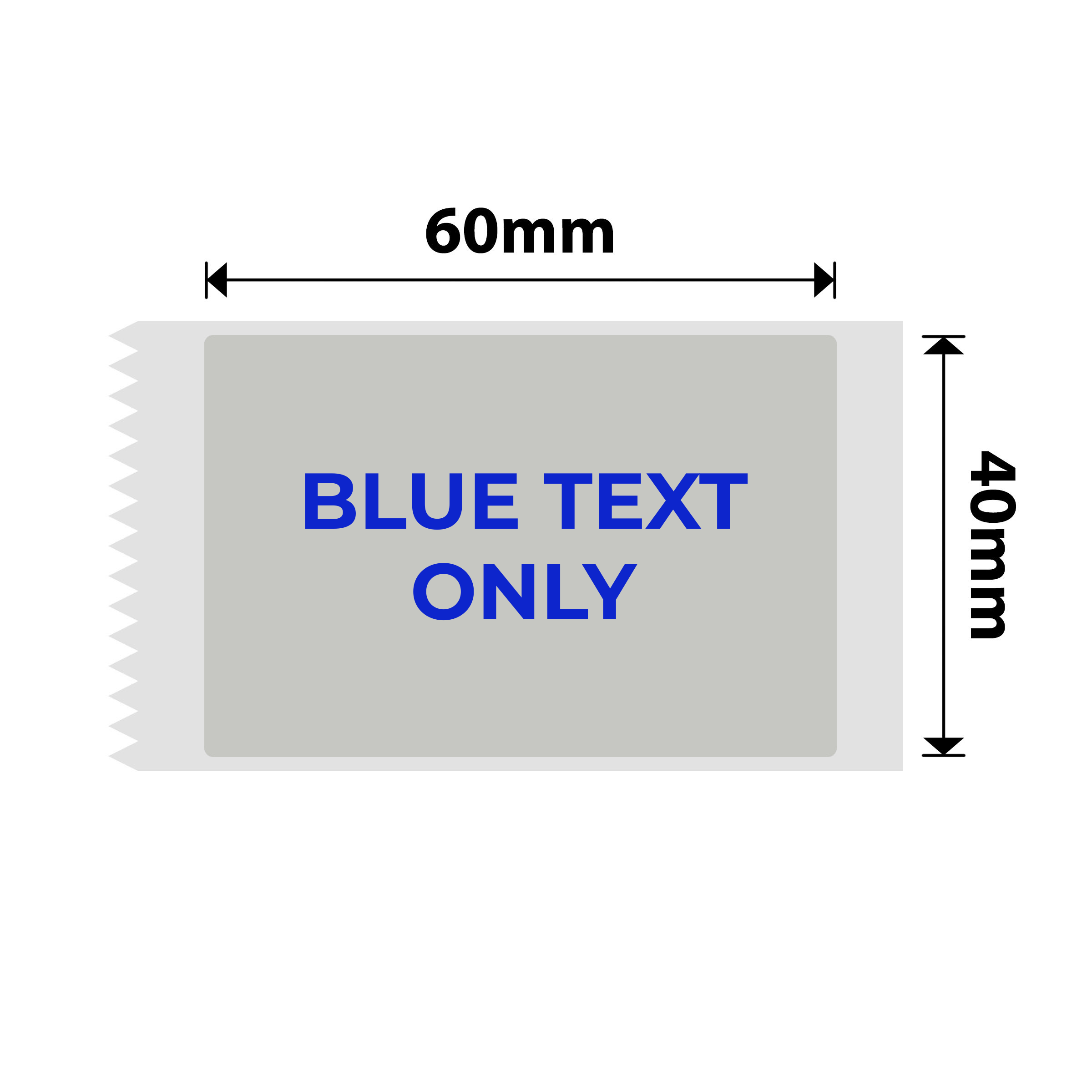 NIIMBOT - B Range - 40x60mm - Silver Grey Blue Text - 105 Labels