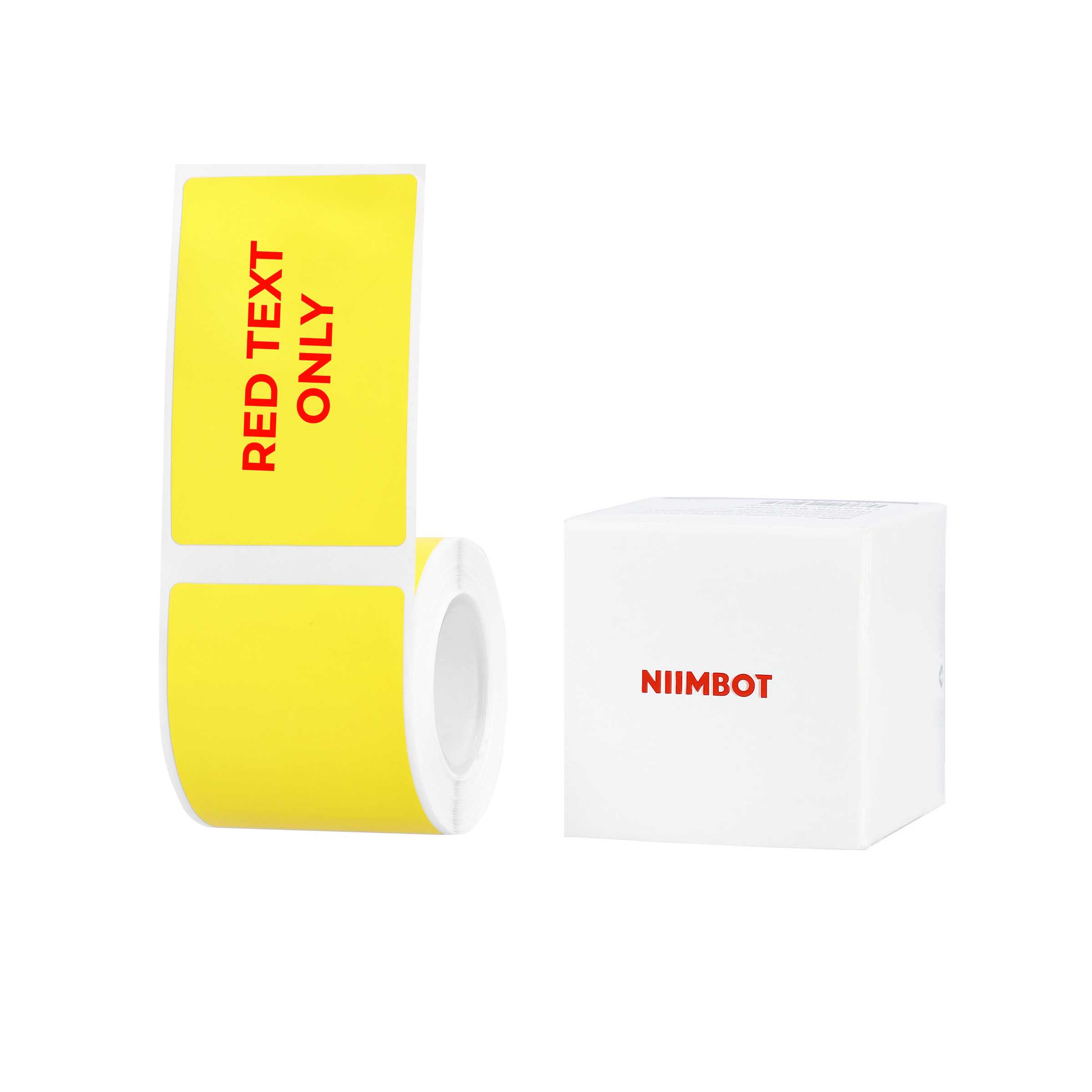 NIIMBOT - B Range - 40x60mm - Yellow Red Text Only - 125 Labels