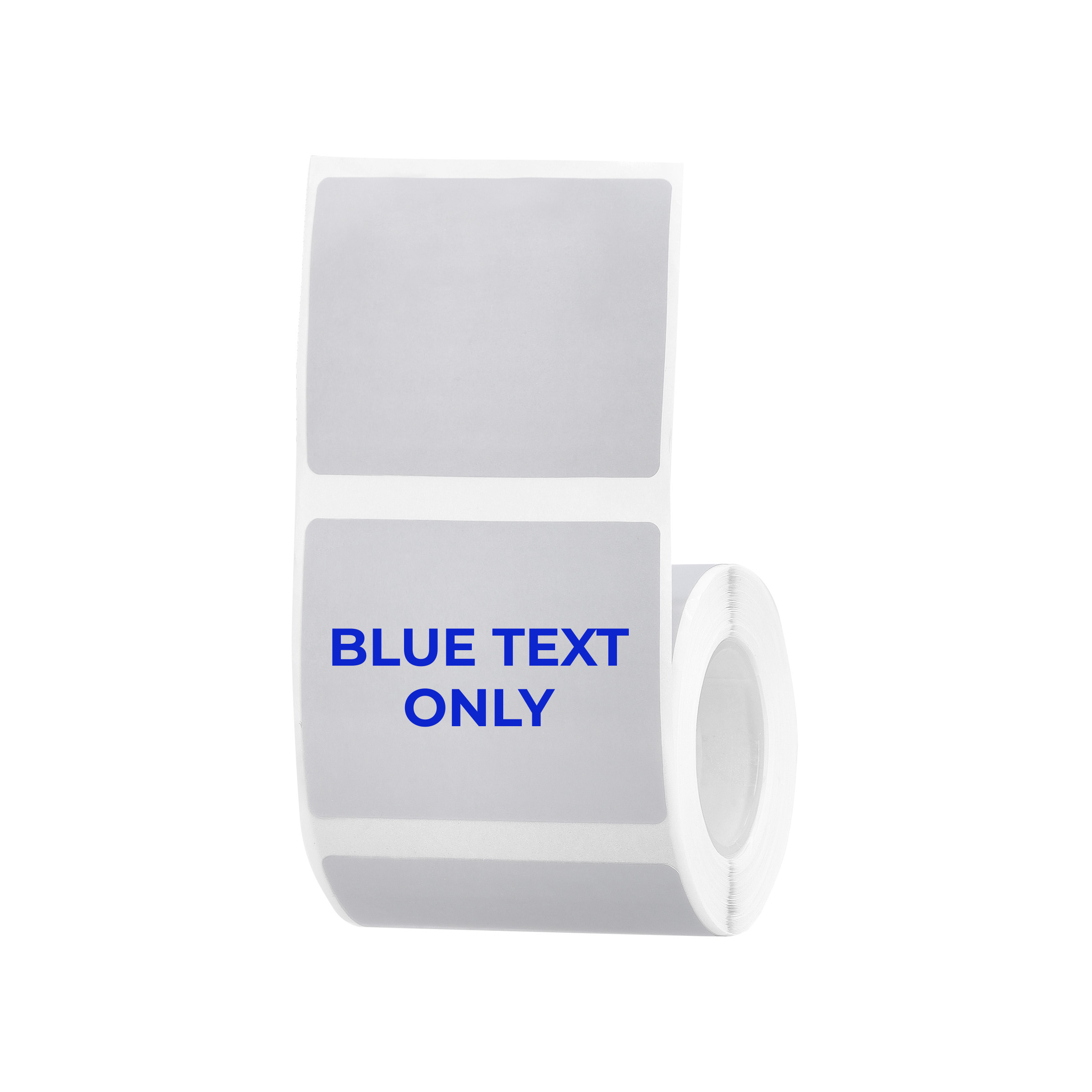 NIIMBOT - B Range - 50x40mm - Silver Grey Blue Text Only - 150 Labels