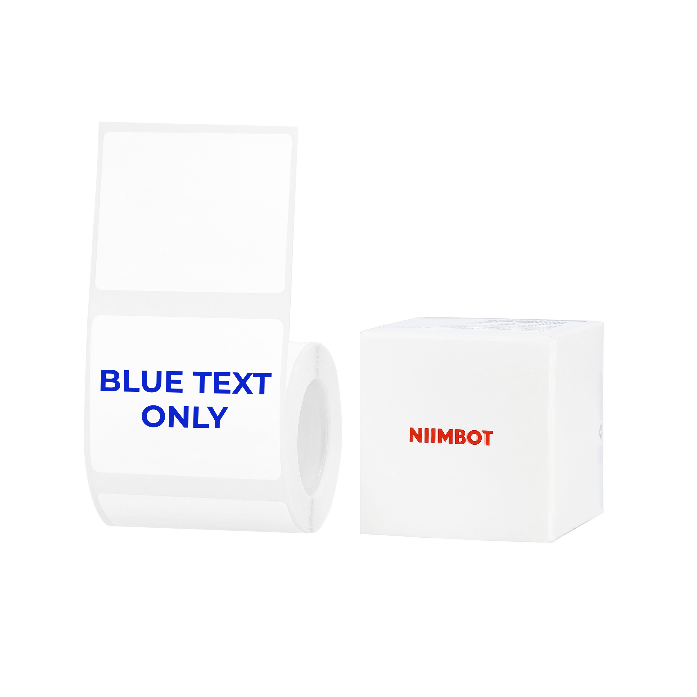 NIIMBOT - B Range - 50x40mm - White Blue Text Only - 180 Labels