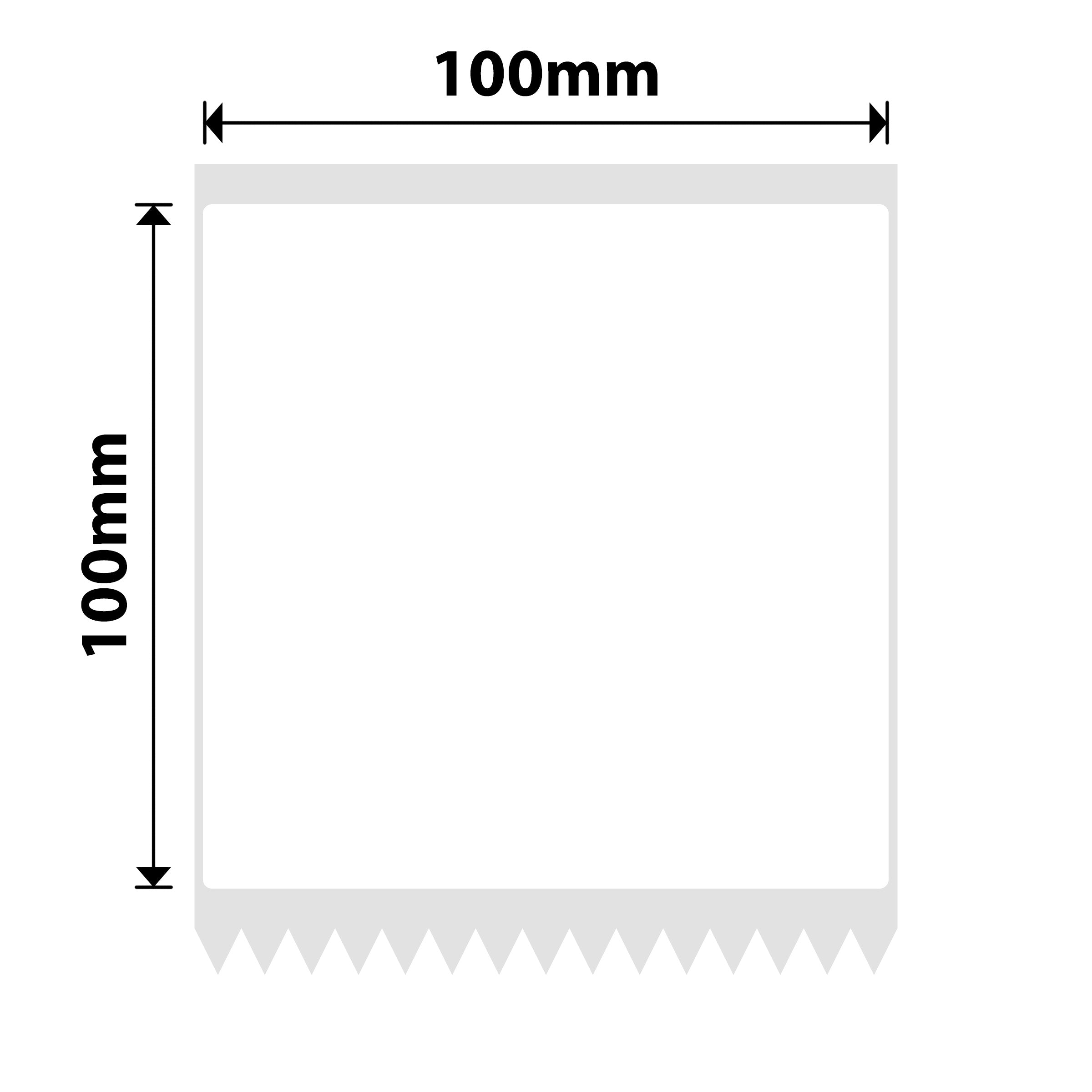 NB667 - NIIMBOT - B4 ONLY - T100X100 - 75 LABELS - WHITE