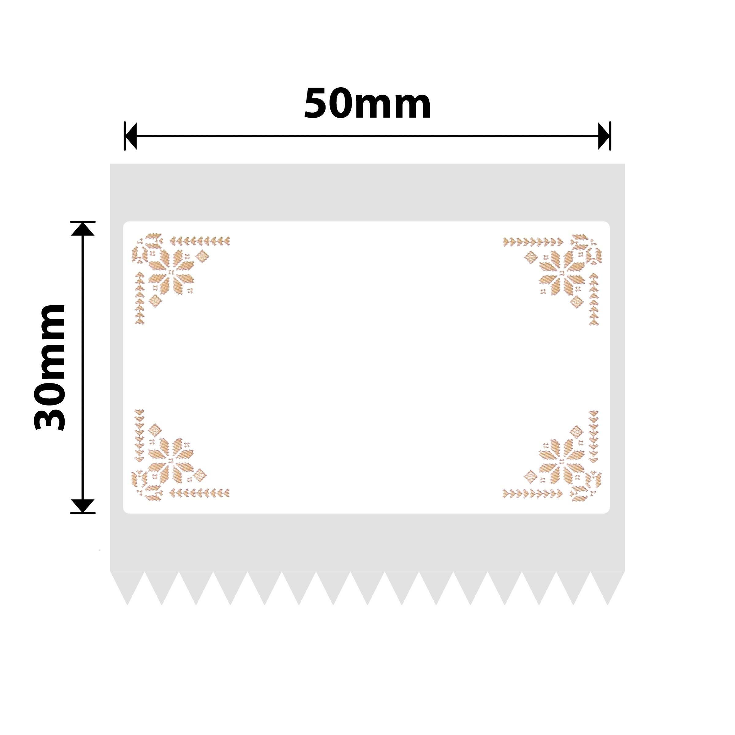 NIIMBOT - B Range - 50x30mm - Border - 230 Labels