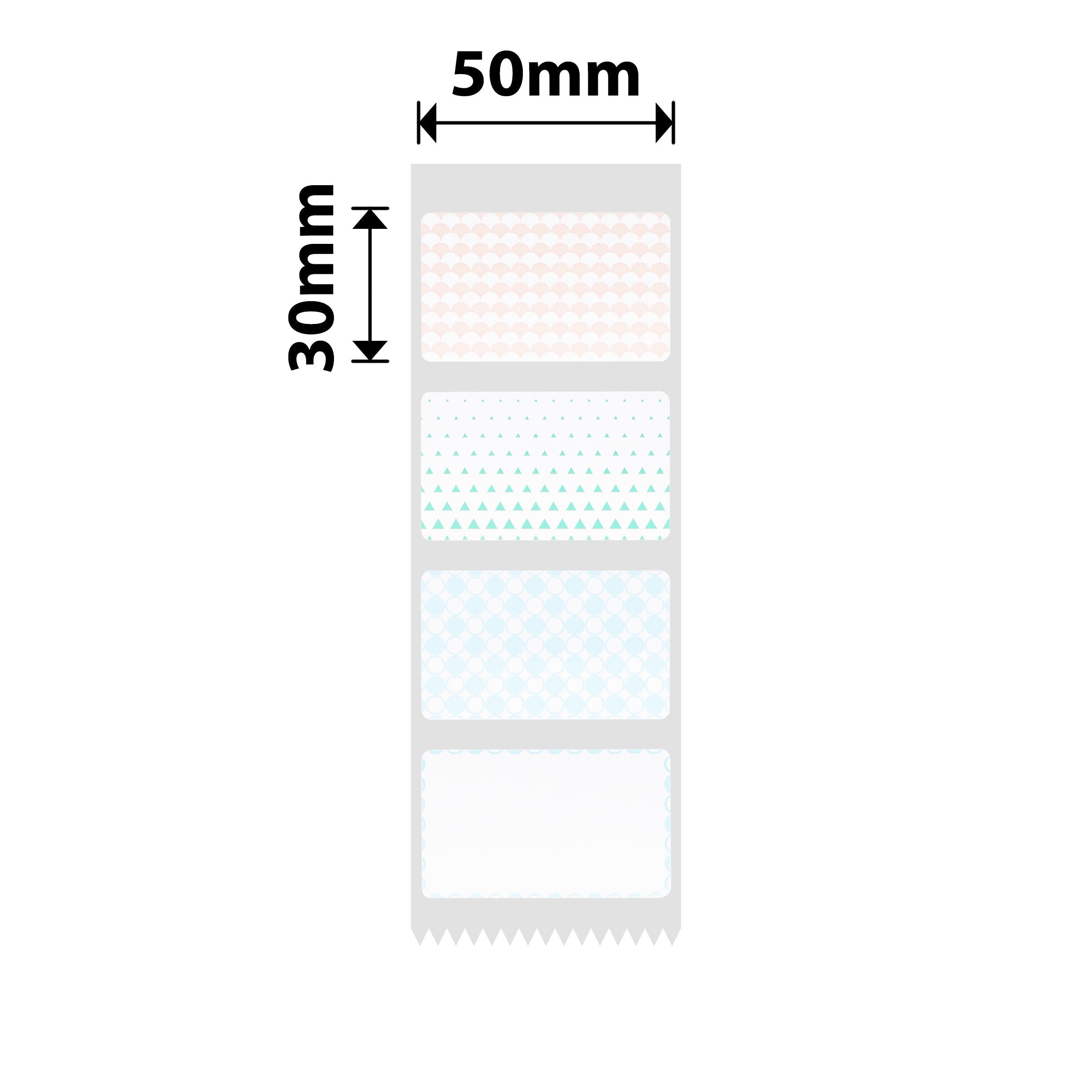 NIIMBOT - B Range - 50x30mm - Four Color Background - 230 Labels