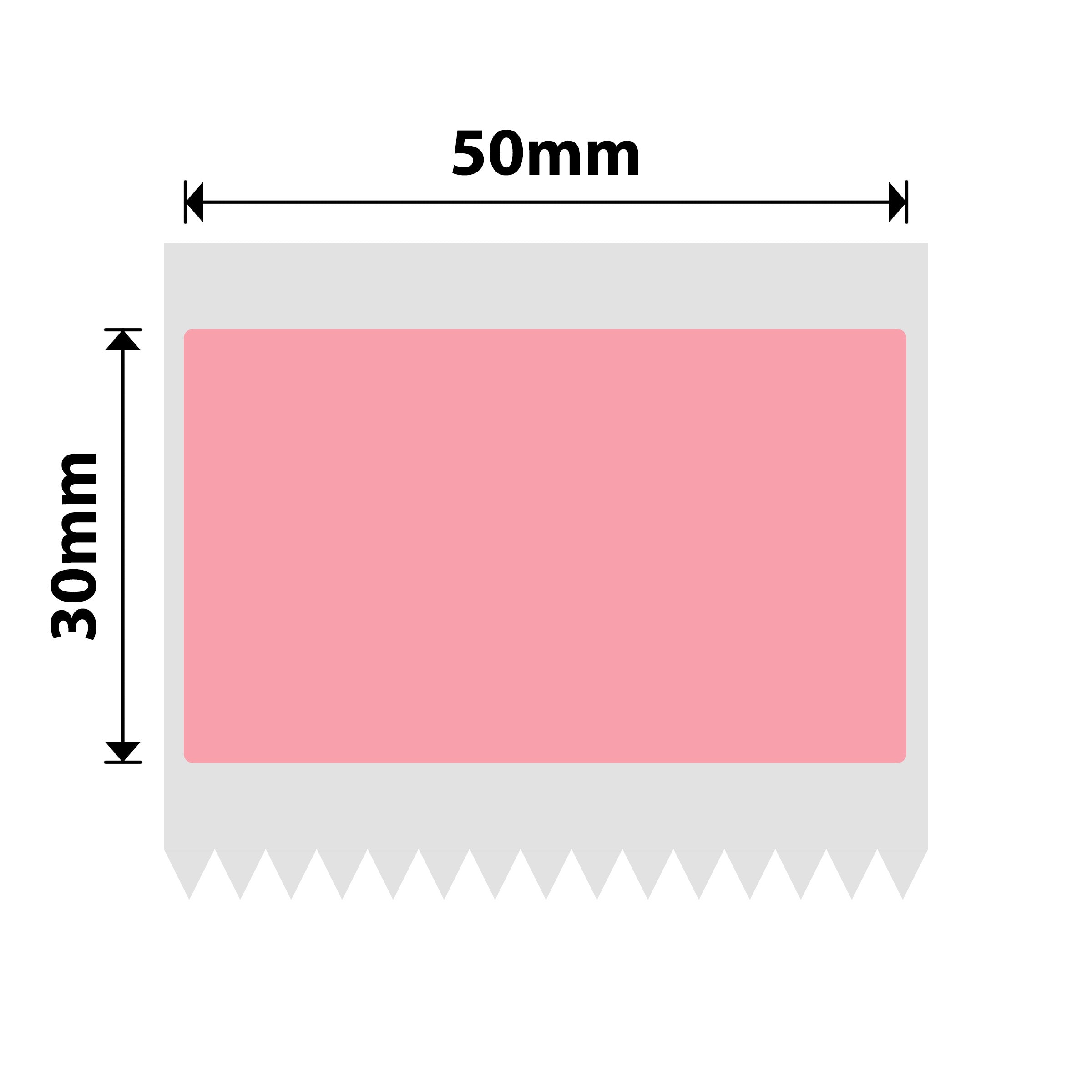 NIIMBOT - B Range - 50x30mm - Light Pink - 230 Labels