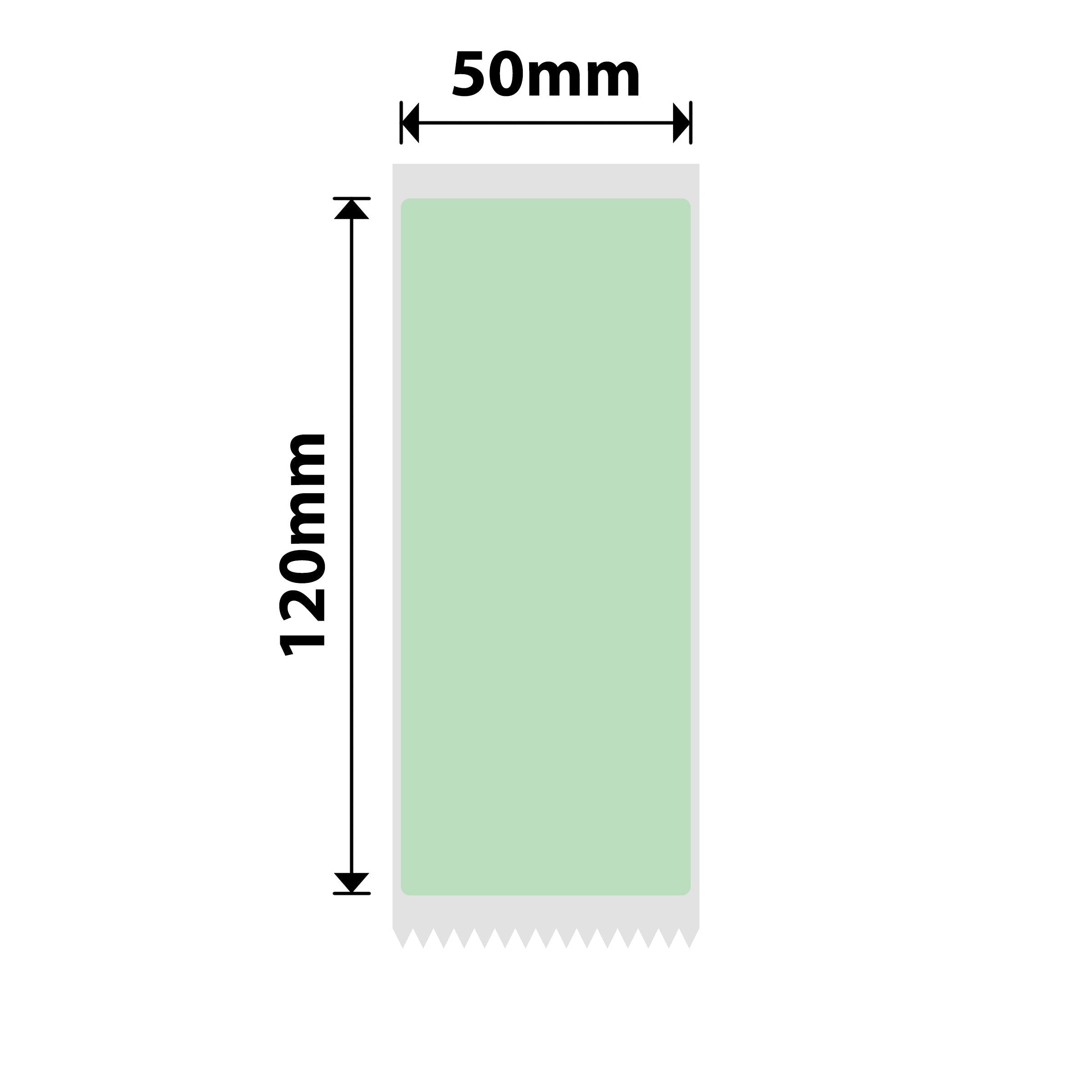 NIIMBOT - B Range - 50x120mm - Light Green - 65 Labels