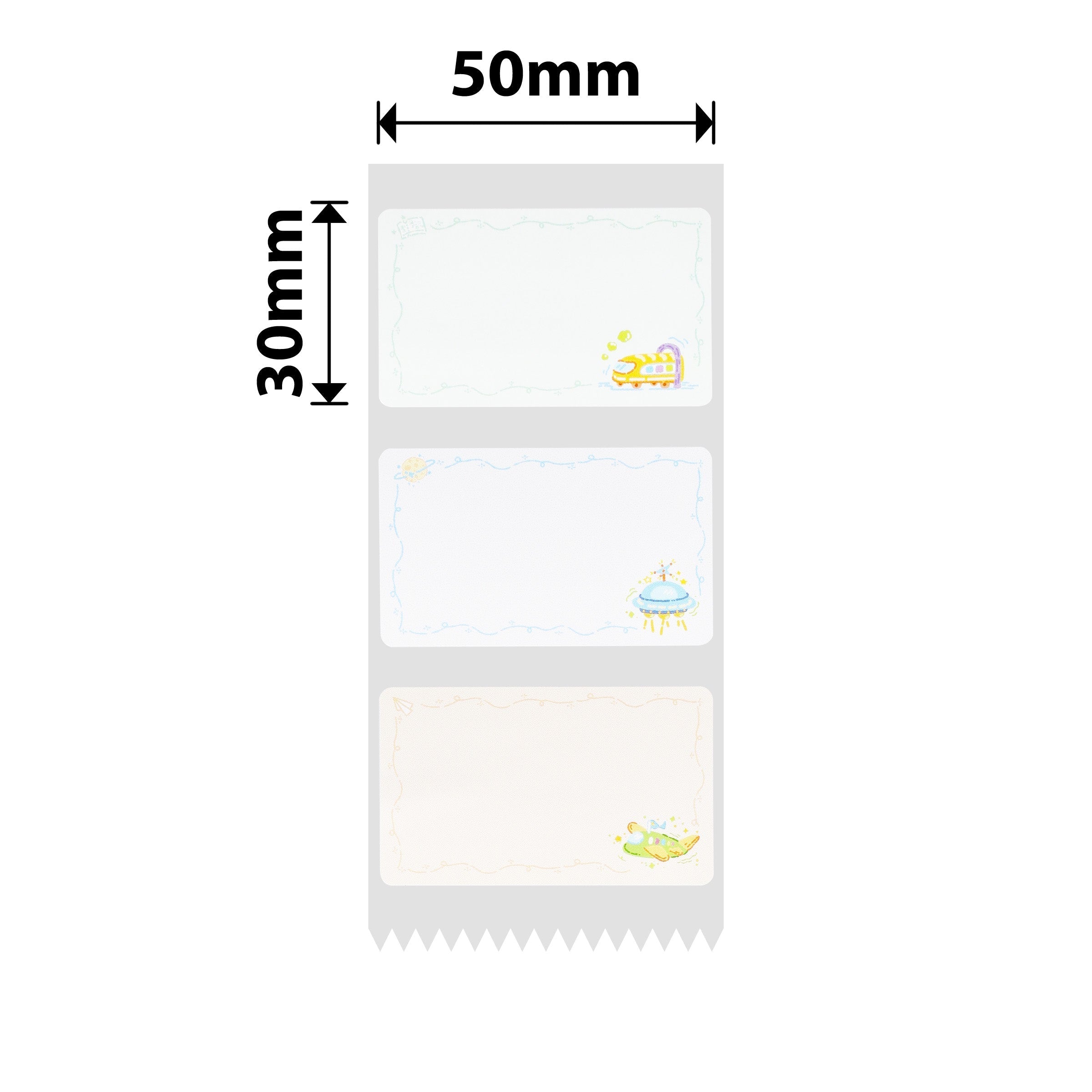 NIIMBOT - B Range - 50x30mm - Travel The World - 230 Labels