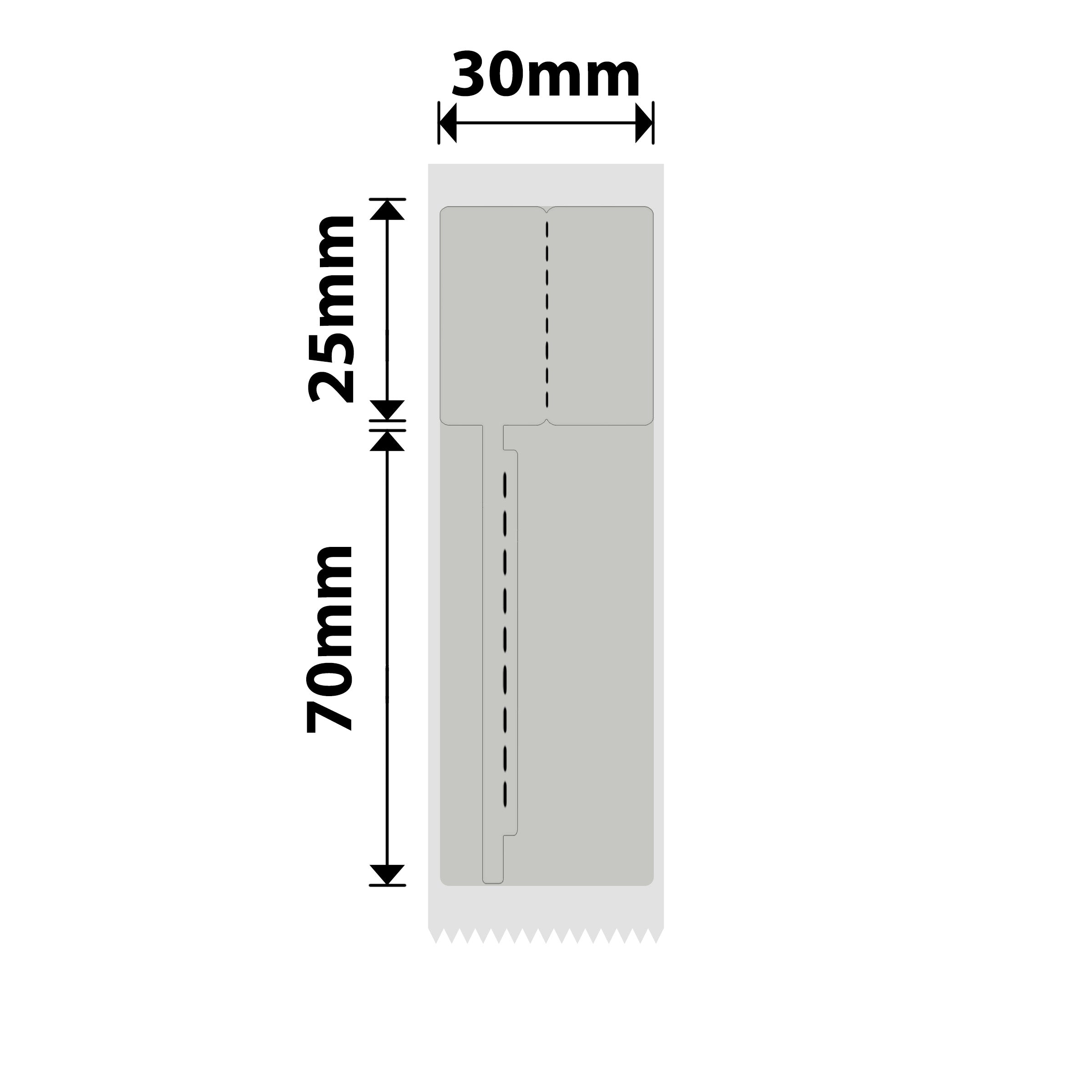 NIIMBOT - B Range - 30x95mm - Grey Jewellery Void - 65 Labels