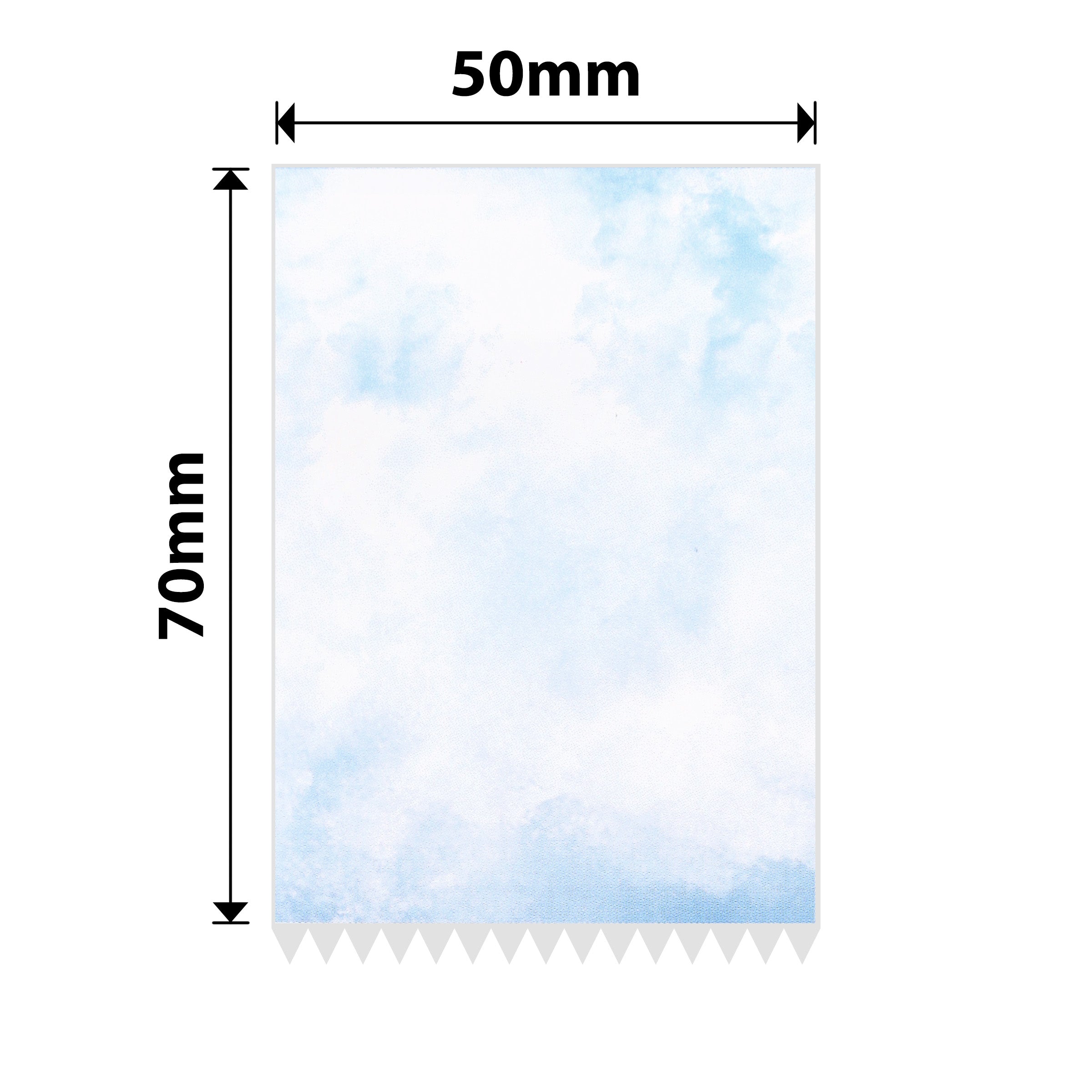 NB689 - NIIMBOT - B1 / B21 / B3S / B4 - T50X70 - 115 LABELS - BLUE LETTERING AND BLUE TONE PAPER