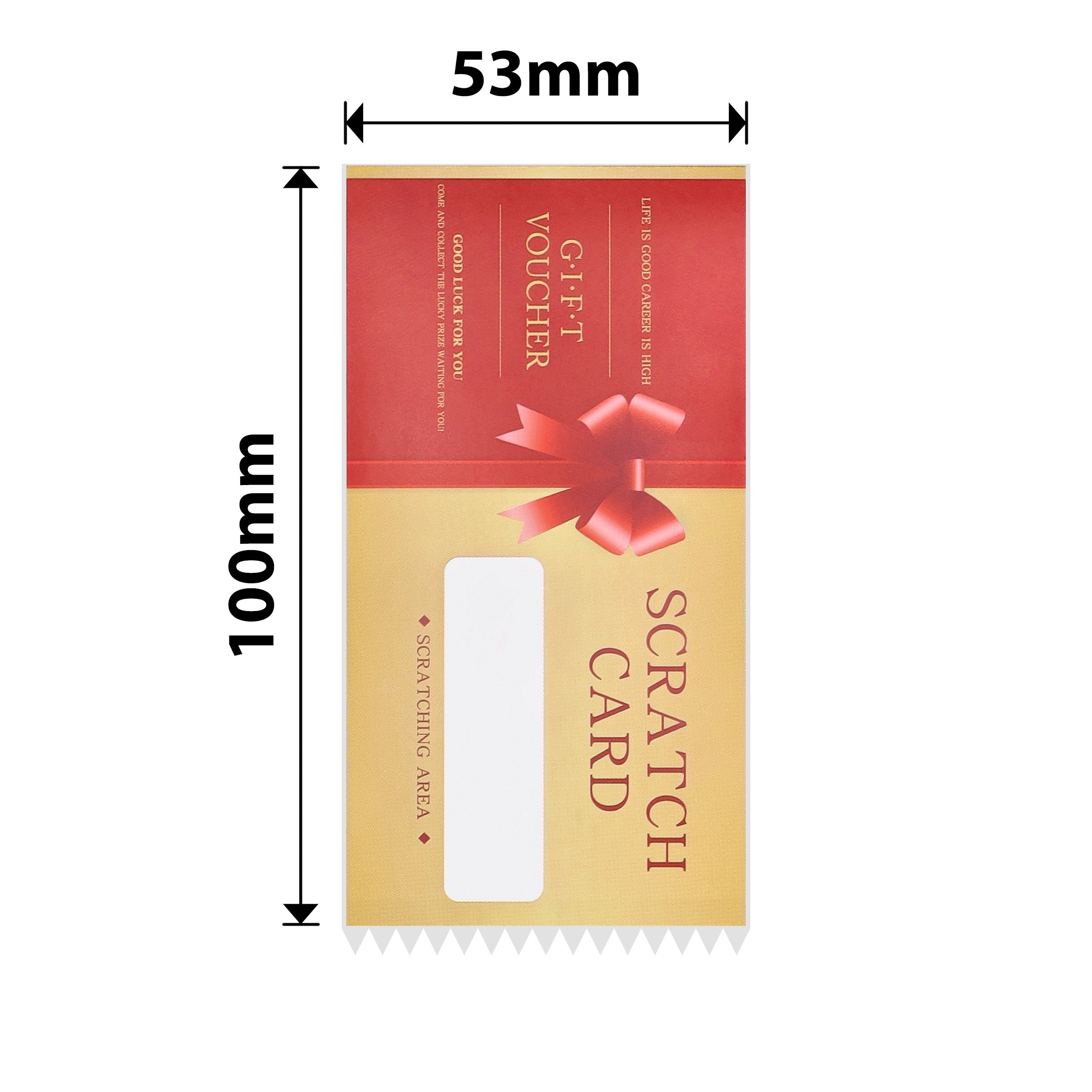 NIIMBOT - B Range - 53x100mm - Gift Scratch Card - 55 Labels