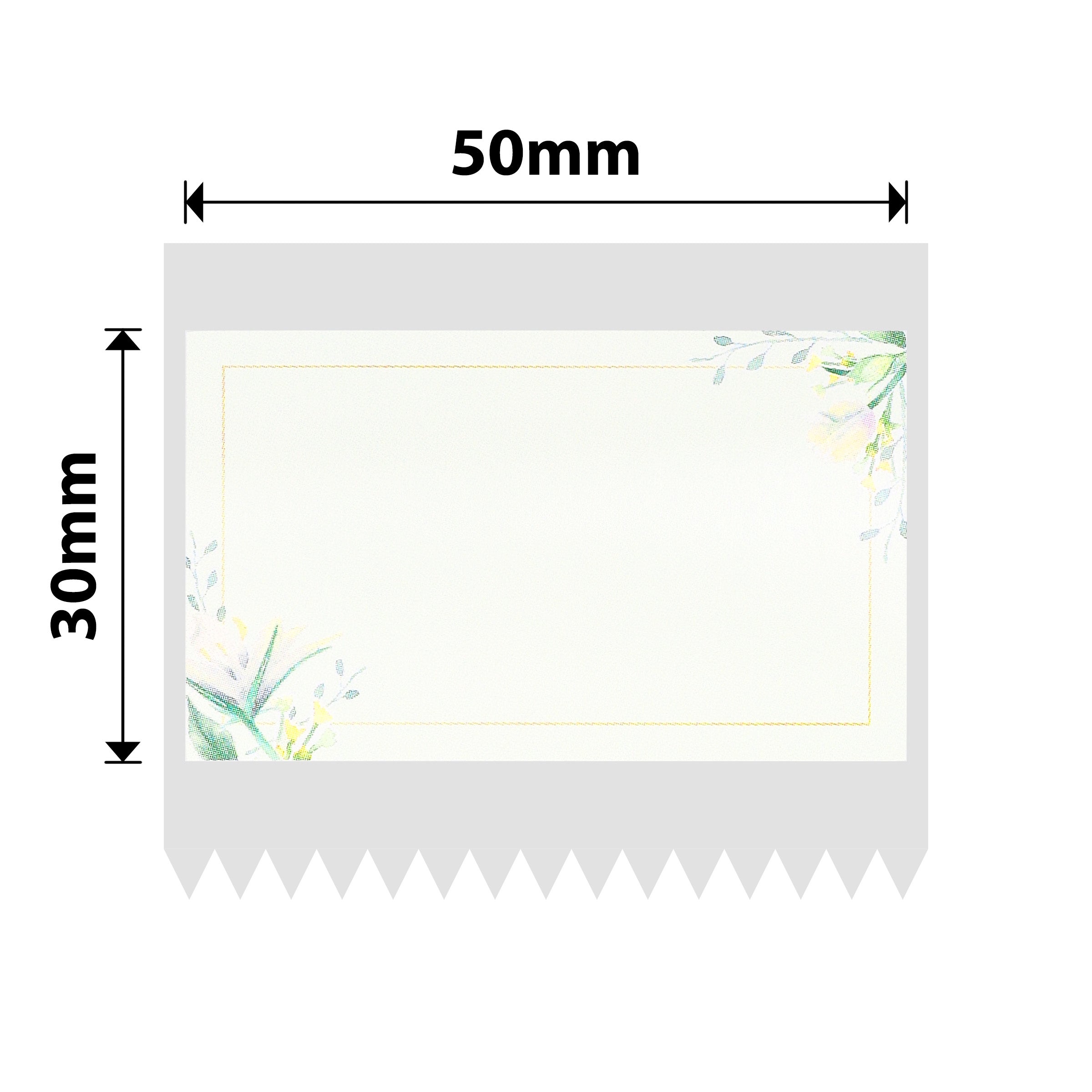 NIIMBOT - B Range - 50x30mm - Plain Floral Print - 230 Labels