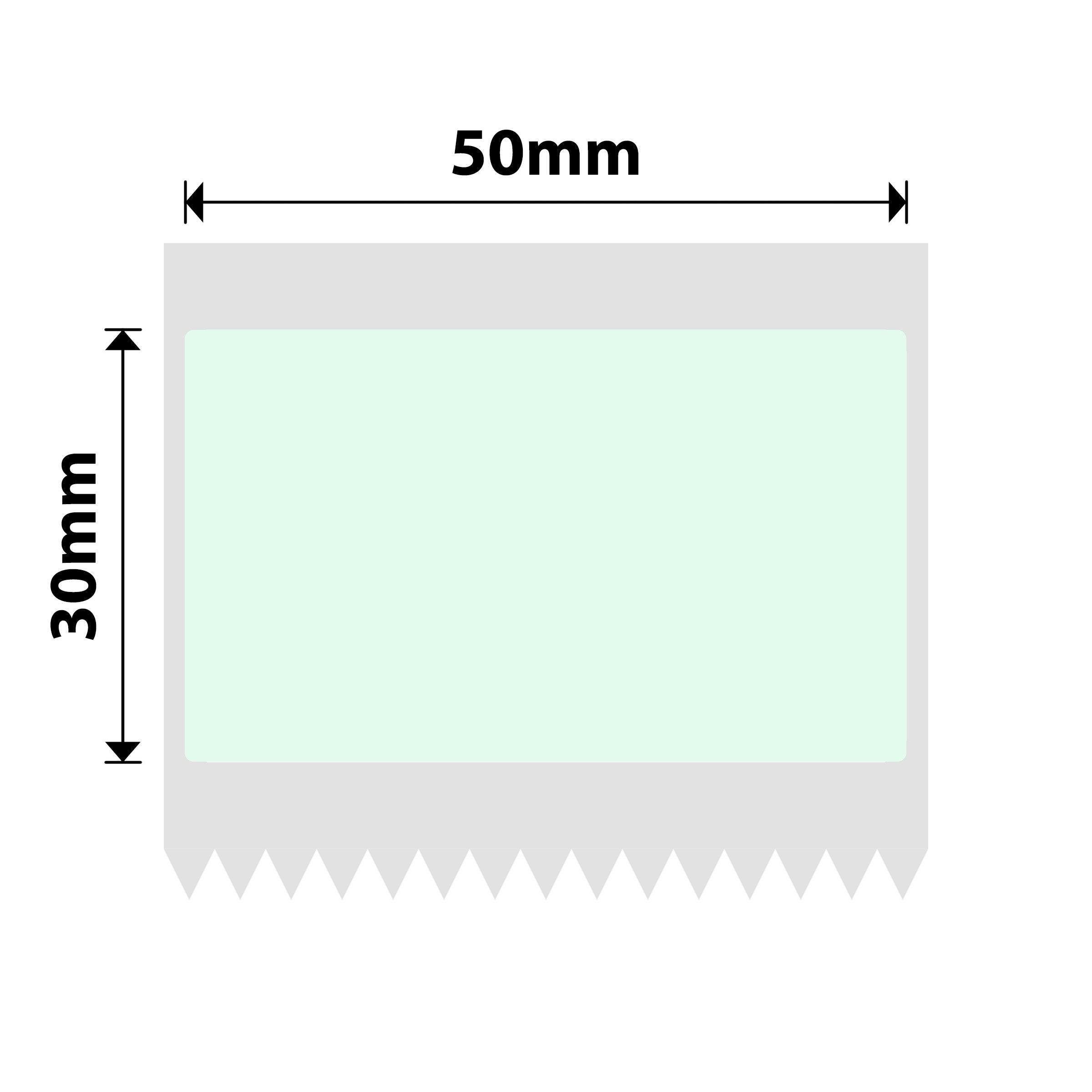 NB712 - Niimbot - B1 / B21 / B31 / B3S / B4 - 50x30mm - 230 Mint Green Labels