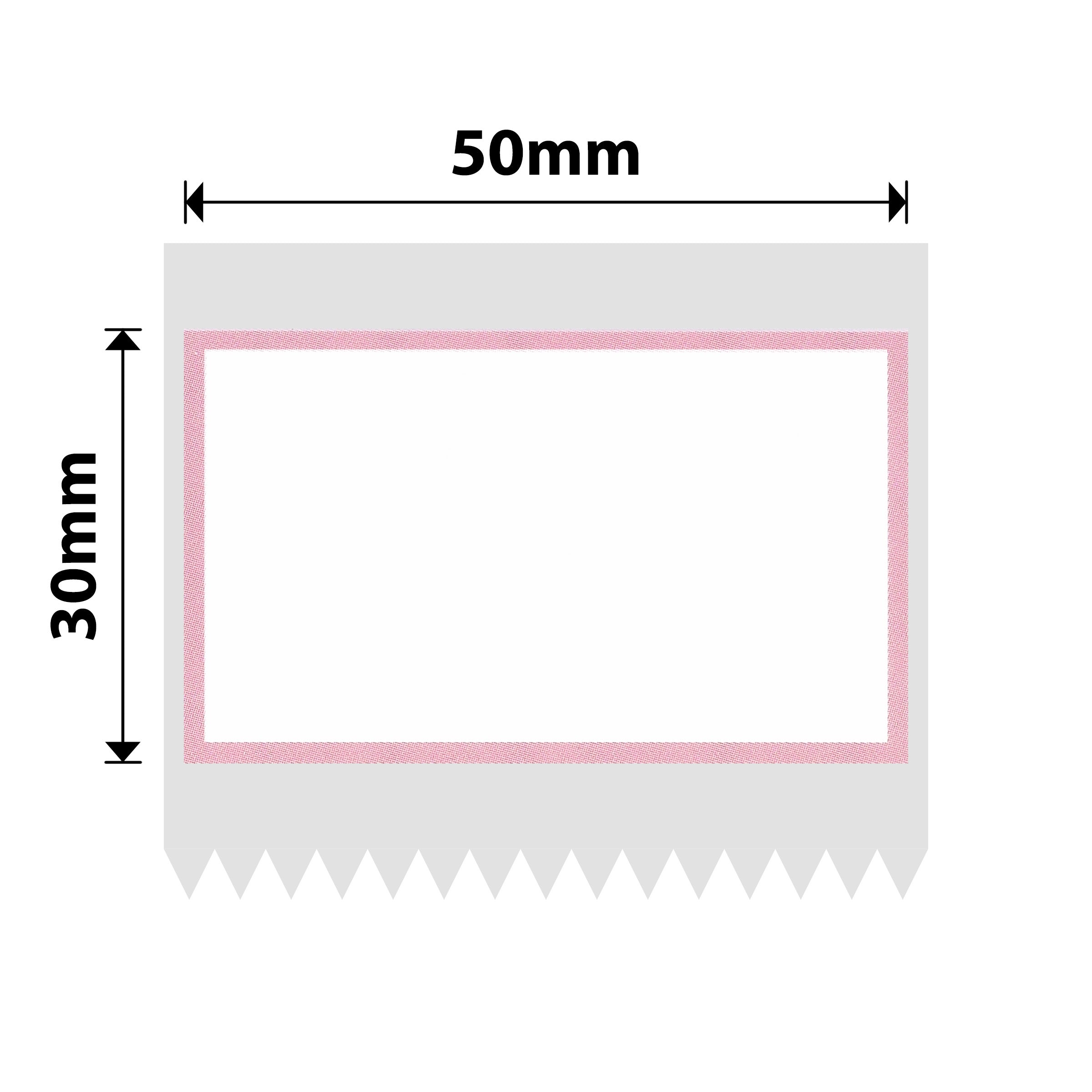 NIIMBOT - B Range - 50x30mm - Pink Border - 230 Labels