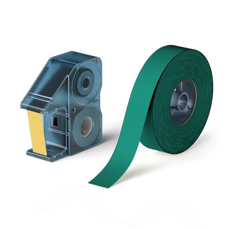 NIIMBOT - N1 Satin Gift Ribbon - 14mm x 5.1m - Gold on Green