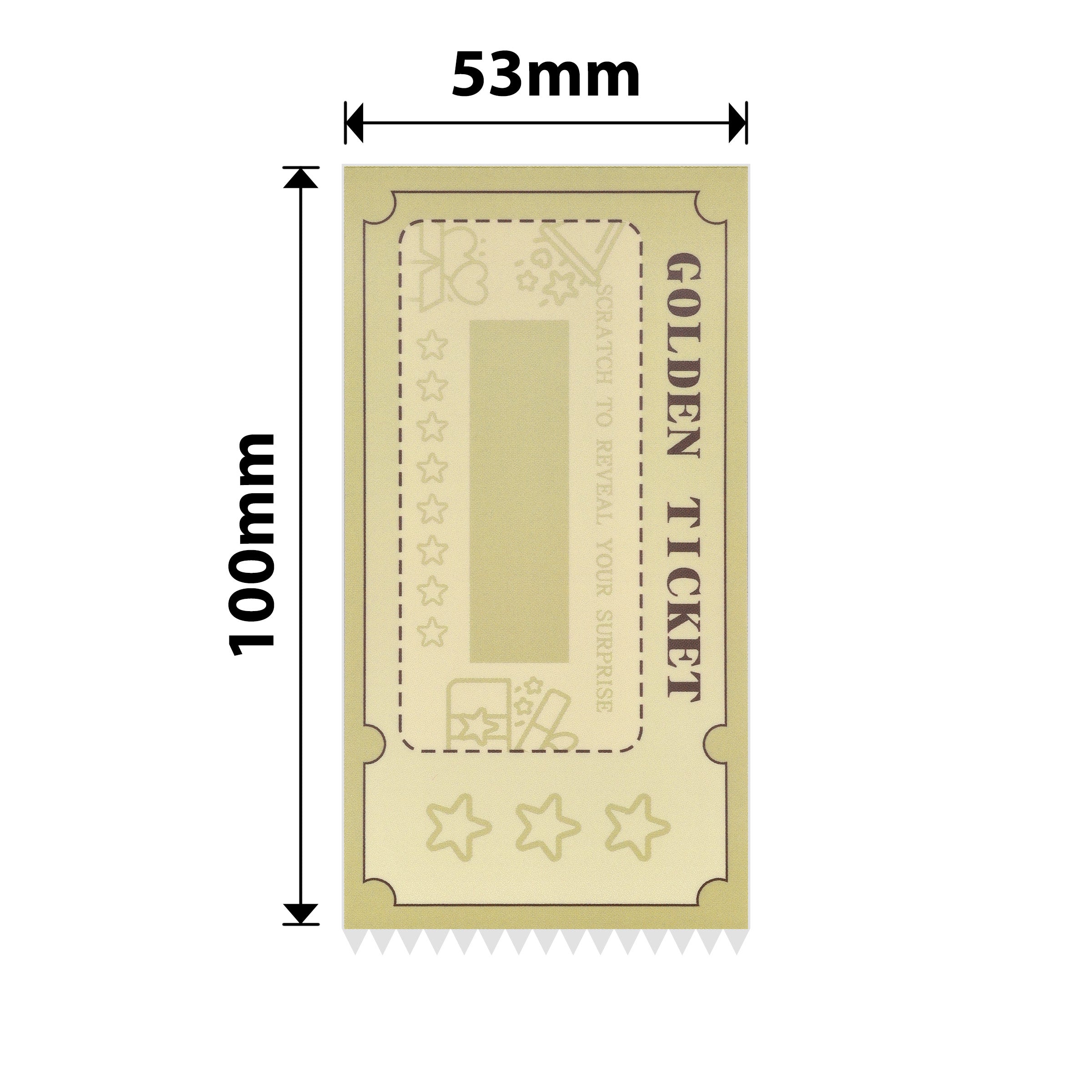NIIMBOT - M Range - 53x100mm - 50 Gold Scratch Cards
