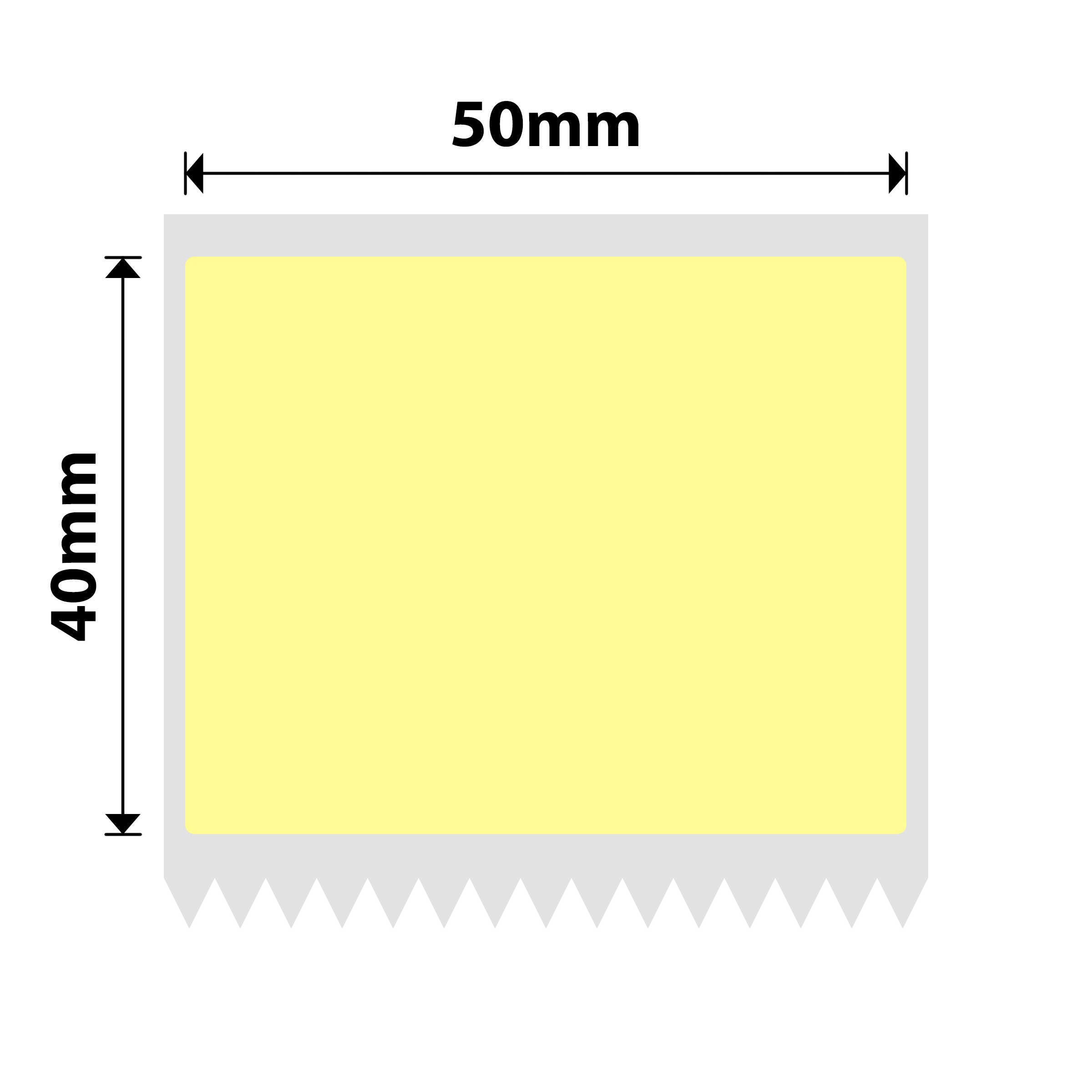 NIIMBOT - K Range - 50x40mm - Bright Yellow - 740 Labels