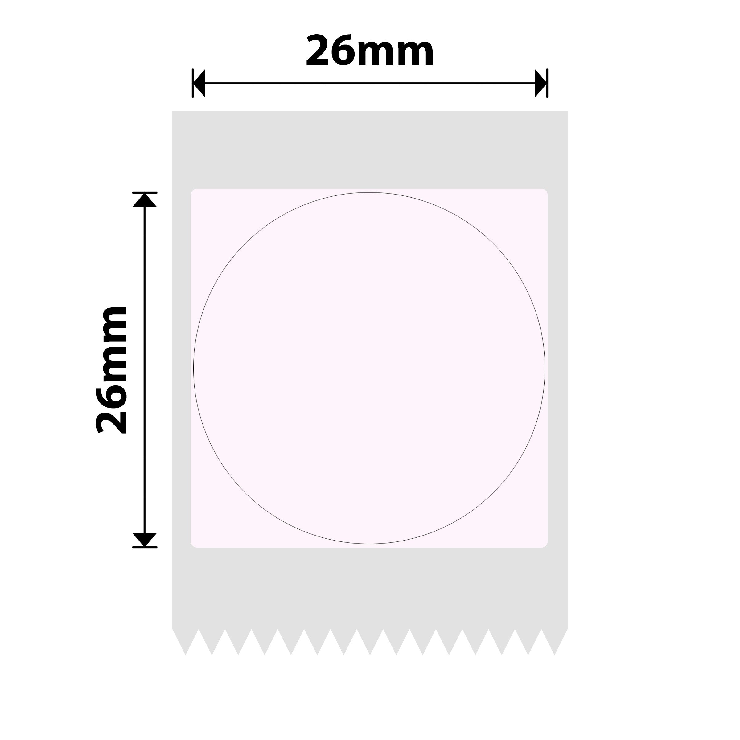 NB732 - NIIMBOT - T26*26MM - 260 LABELS - UNICONE