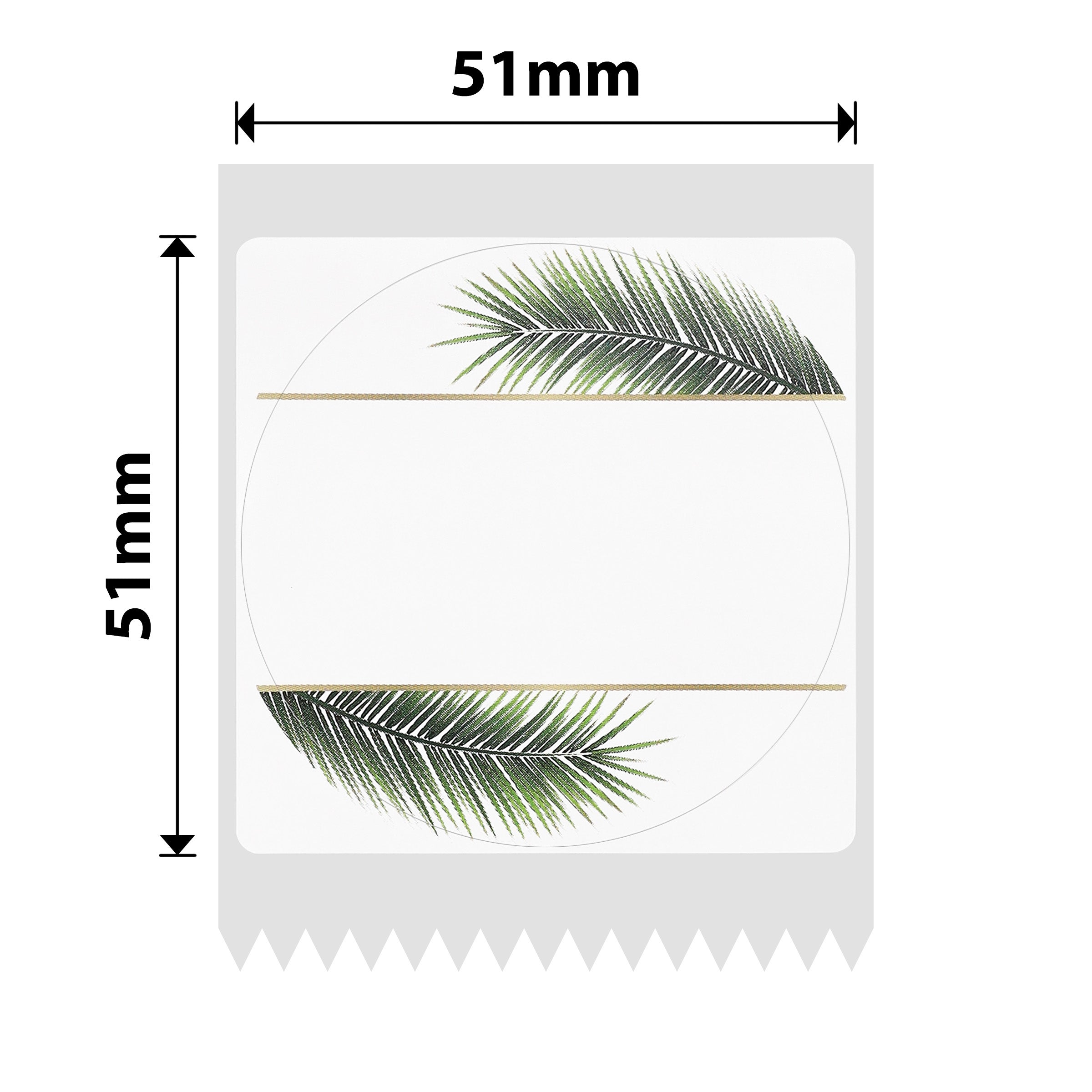 NIIMBOT - B Range - 51x51mm - Leaf Round - 140 Labels