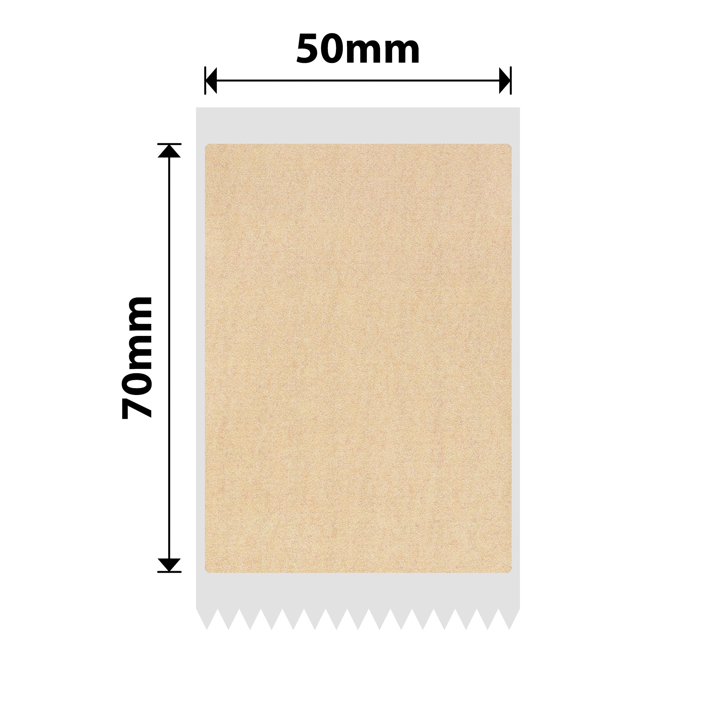 NB736 - NIIMBOT - B1 / B21 / B3S / B4 - 50X70MM - 105 KRAFT LABELS