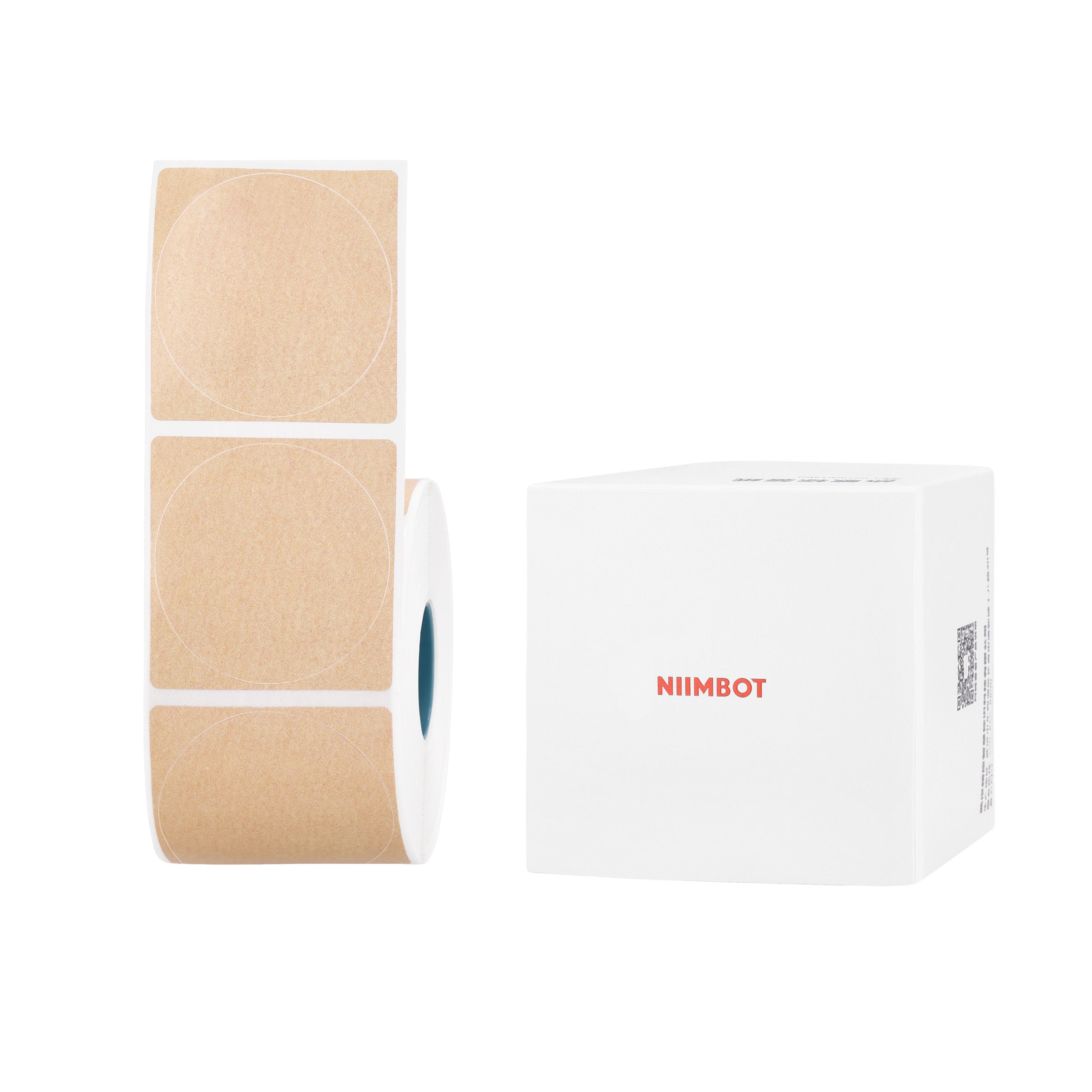 NIIMBOT - K Range - 50x50mm - Kraft Round - 600 Labels