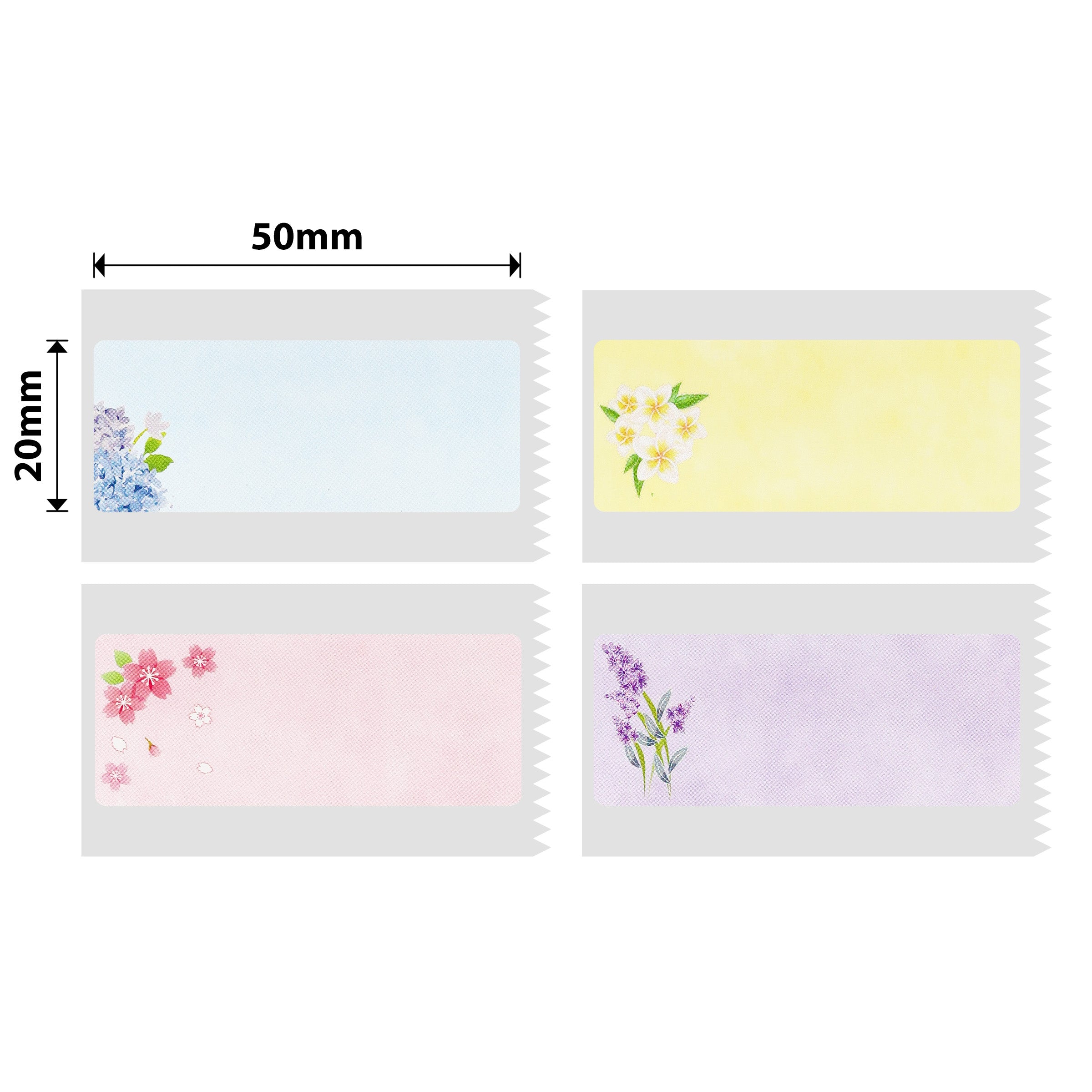 NIIMBOT - B Range - 50x20mm - Like A Flower Season - 320 Labels