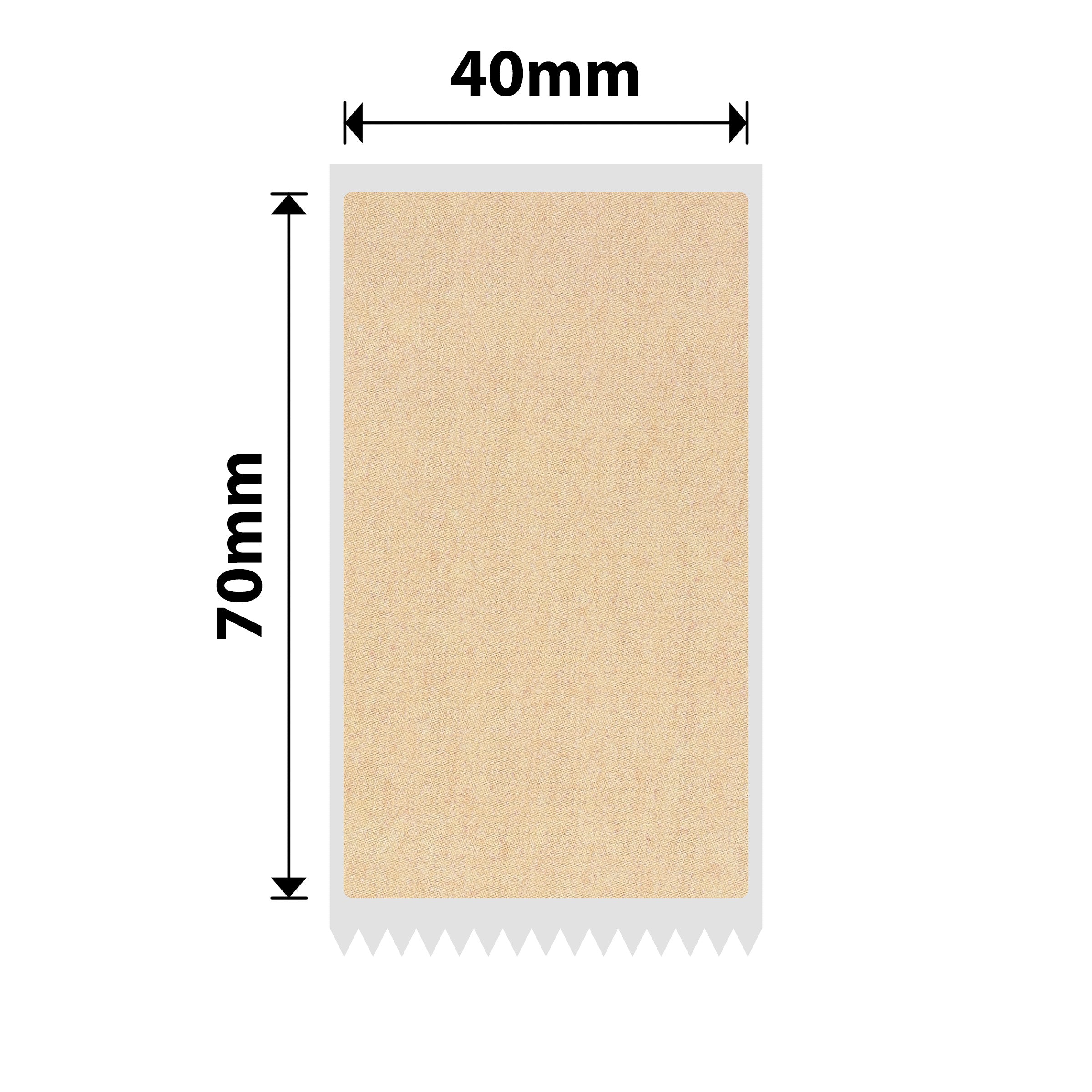 NB743 - NIIMBOT - K2 / K3 - 40X70MM - 435 KRAFT LABELS