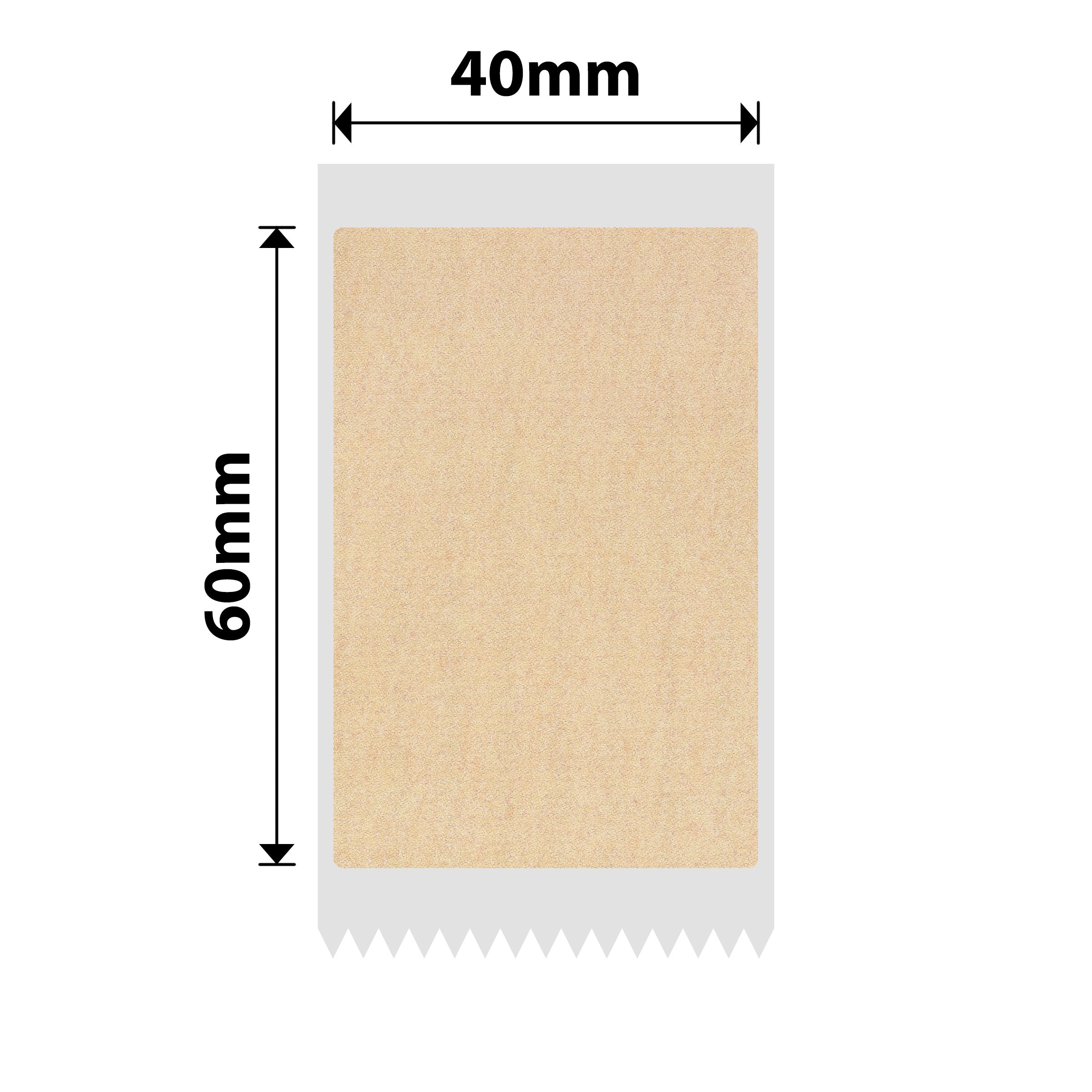NIIMBOT - B Range - 40x60mm - Kraft - 125 Labels