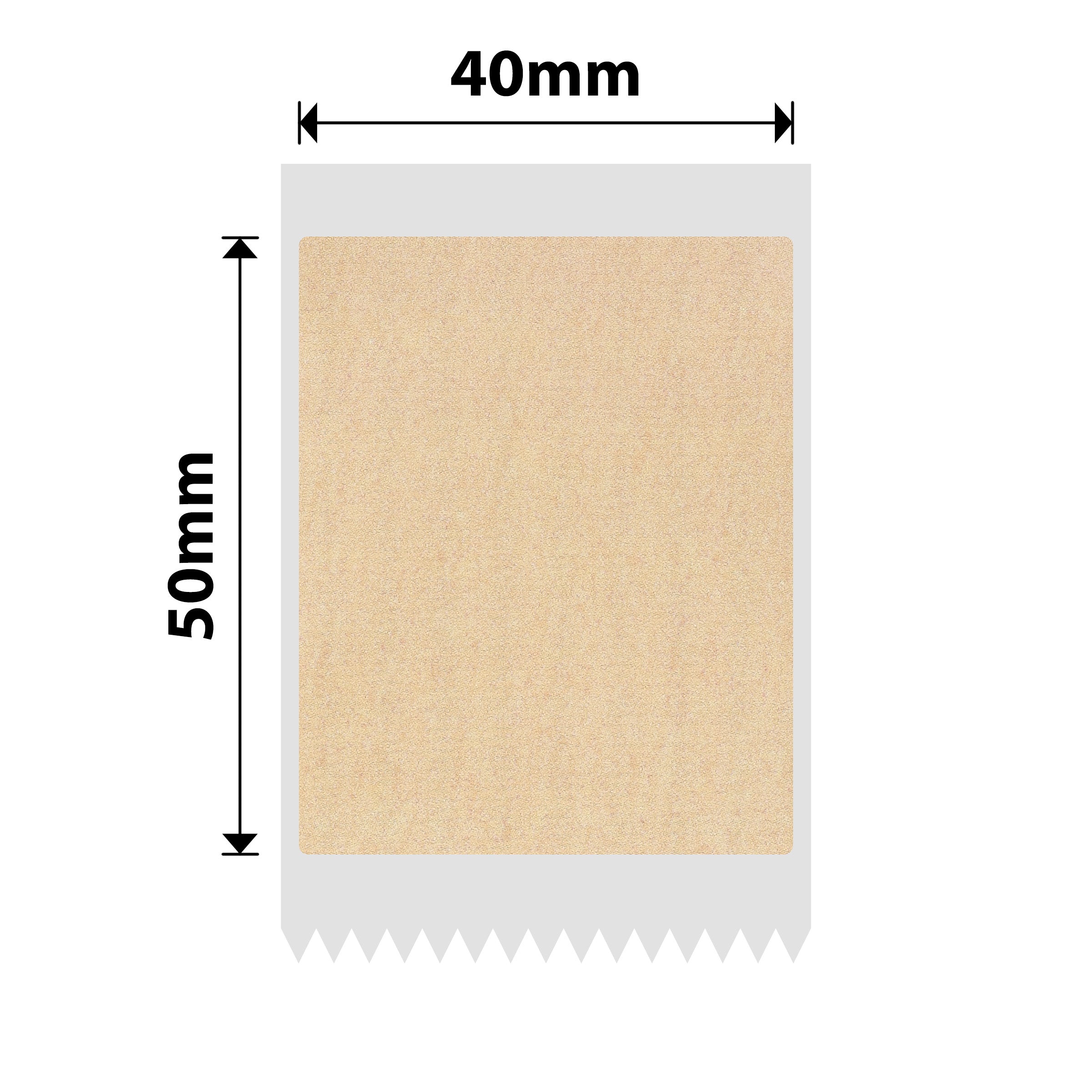 NIIMBOT - B Range - 40x50mm - Kraft - 145 Labels