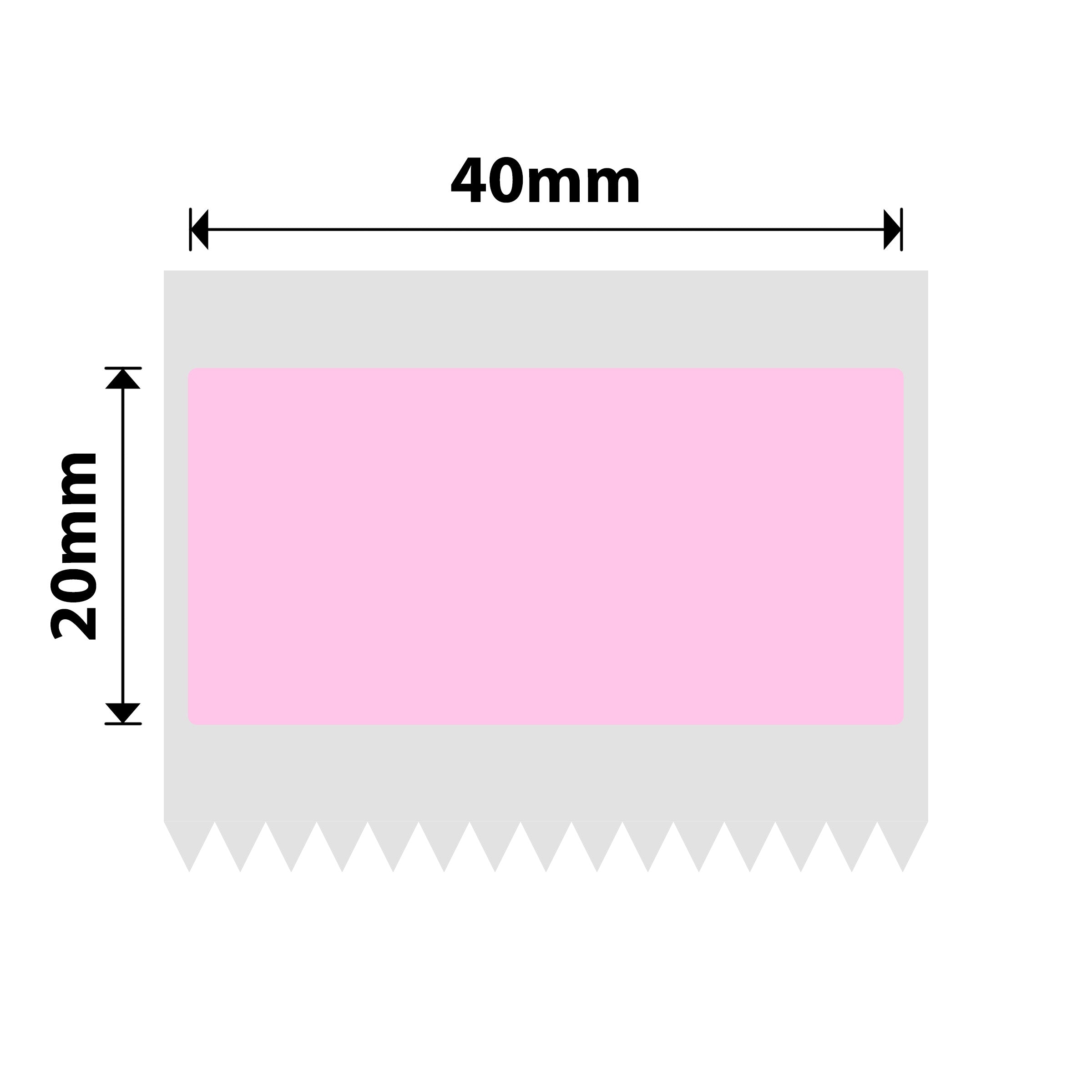 NB751 - NIIMBOT - B1 / B21 / B3S / B4 - 40X20MM - 320 PINK LABELS