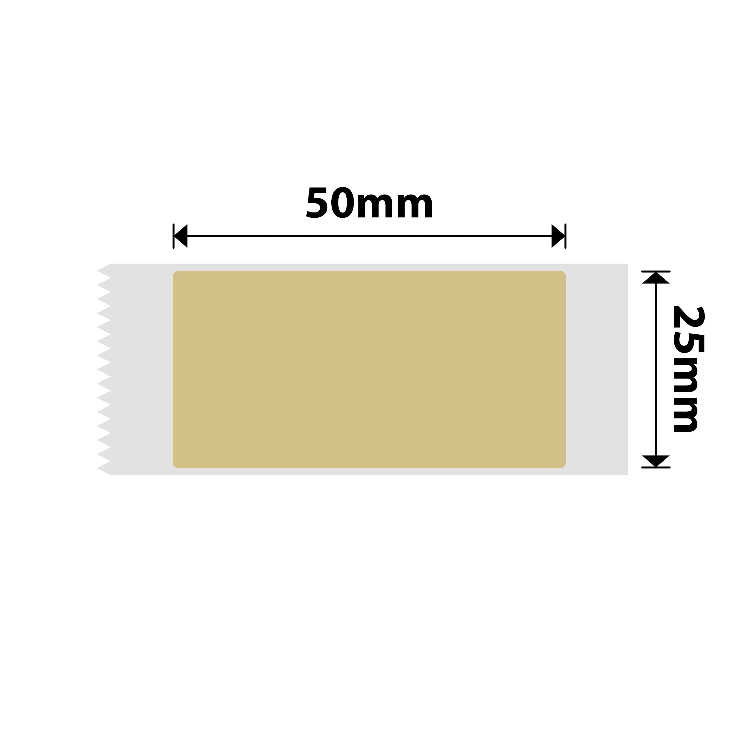 NIIMBOT - D101 Only - 25x50mm - Kraft - 125 Labels