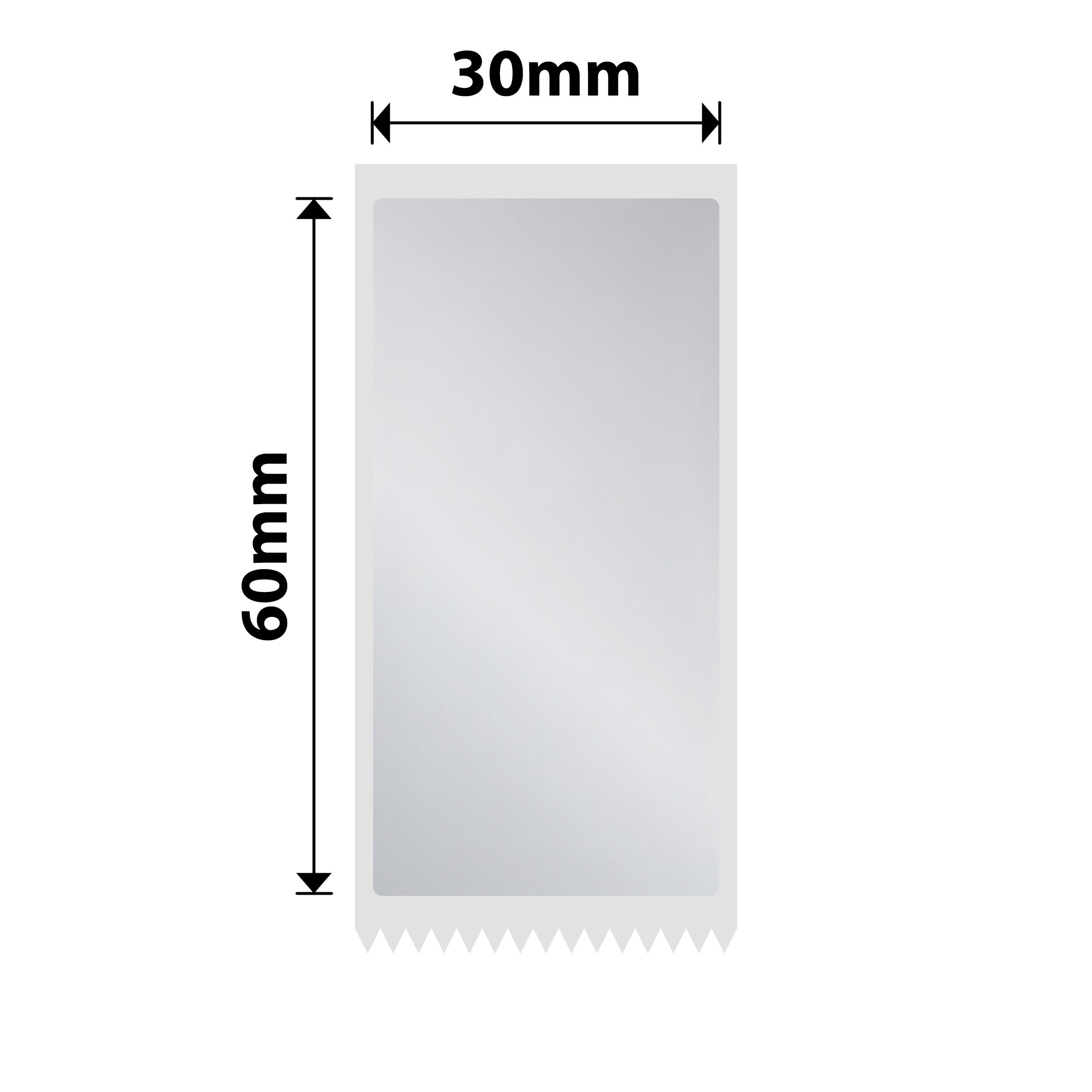 NIIMBOT - M Range - 30x60mm - Silver - 125 Labels