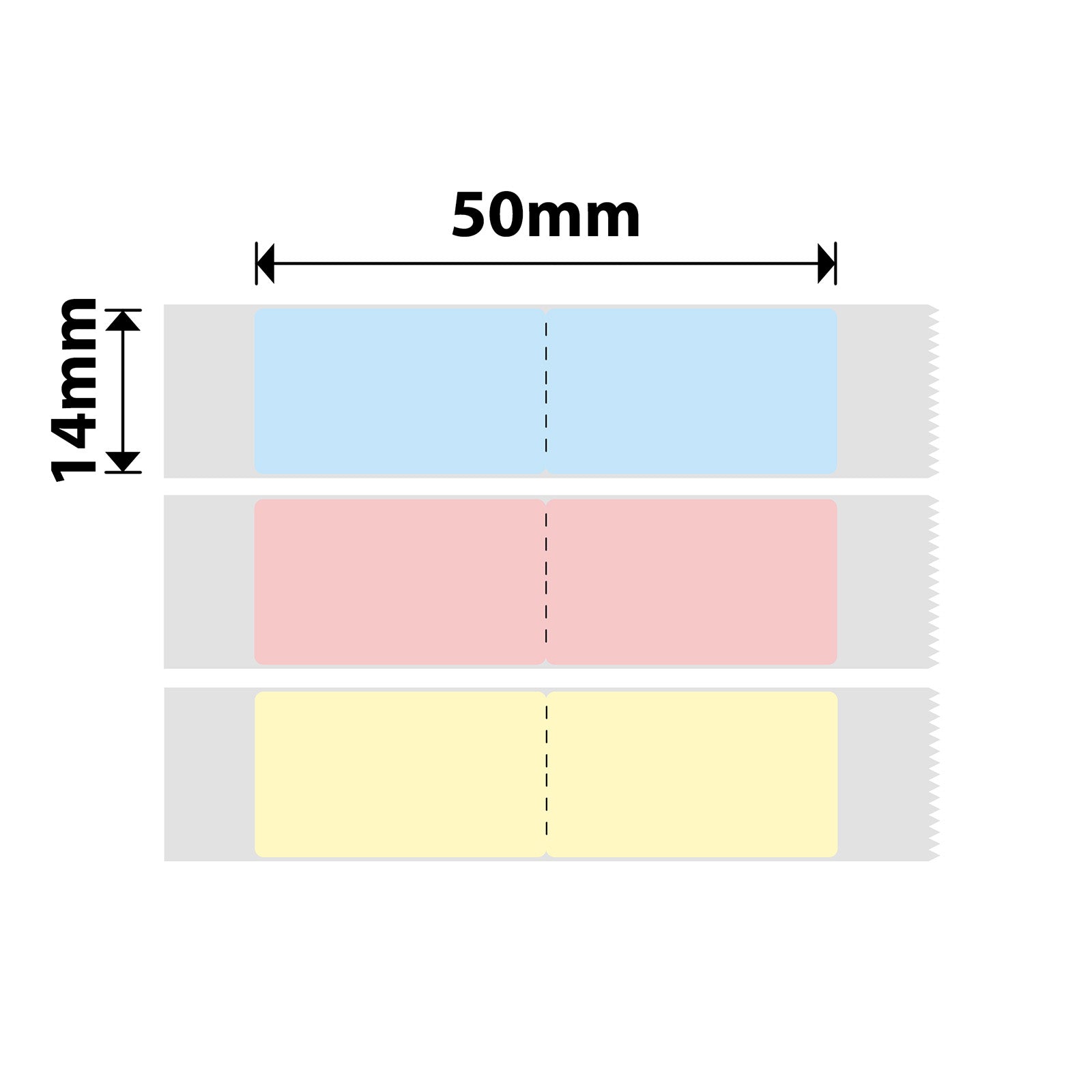 NIIMBOT - D Range - 14x50mm - Index A - 125 Labels