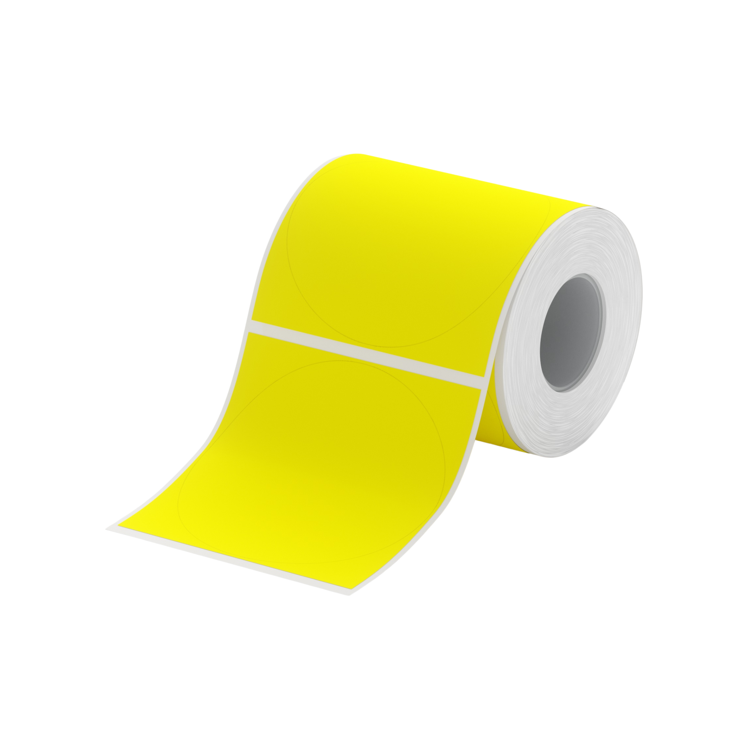 NIIMBOT - B Range - 50x50mm - Yellow Round Removable - 145 Labels