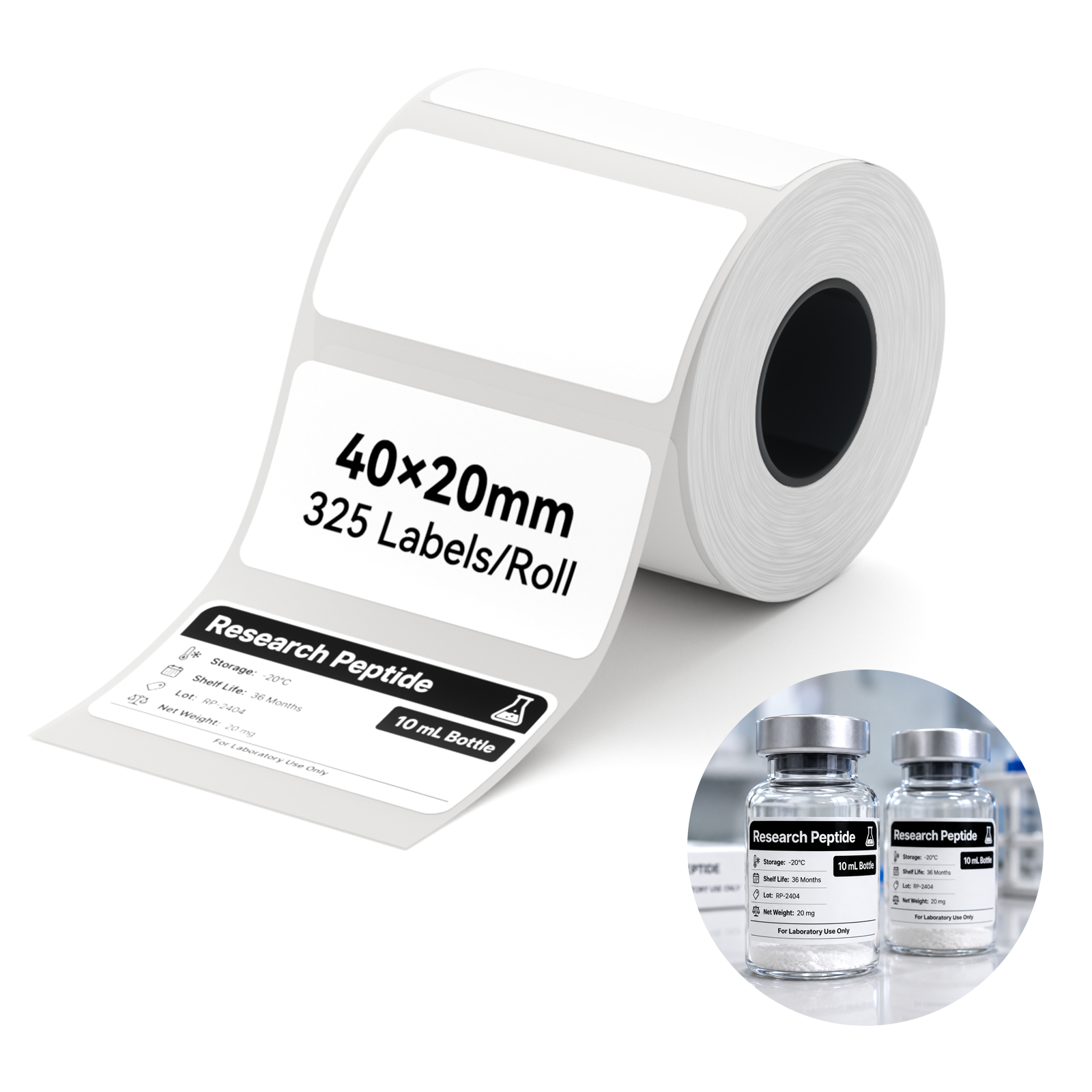 NIIMBOT - M Range - 40x20mm - White - 325 Labels
