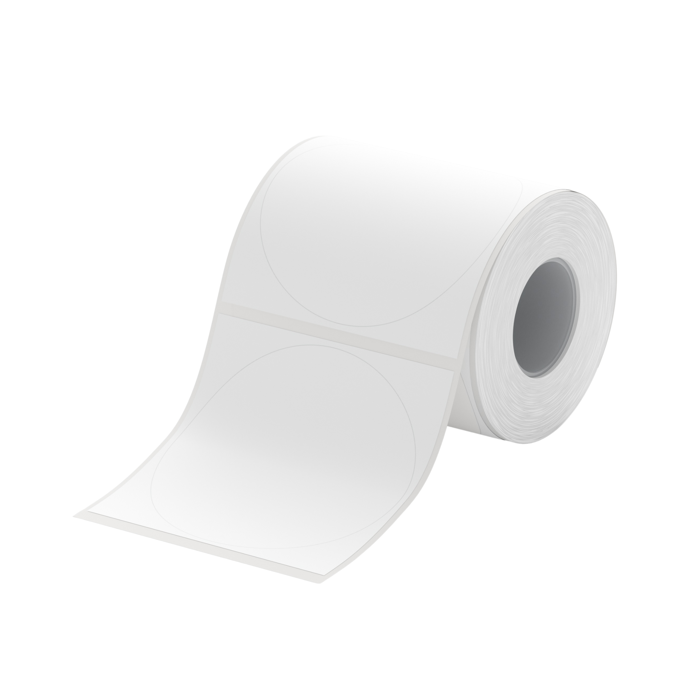 NIIMBOT - B Pro Range - 51x51mm - White Round - Dual Colour - Red & Black Text - 145 Labels