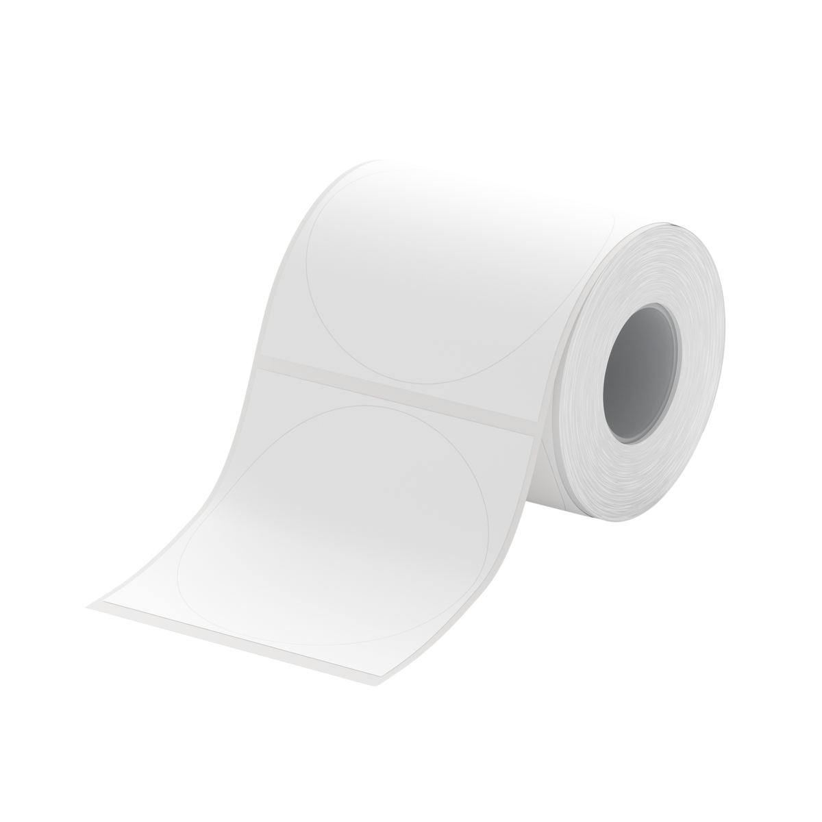 NIIMBOT - B Pro Range - 51x51mm - White Round - Dual Colour - Red & Black Text - 145 Labels
