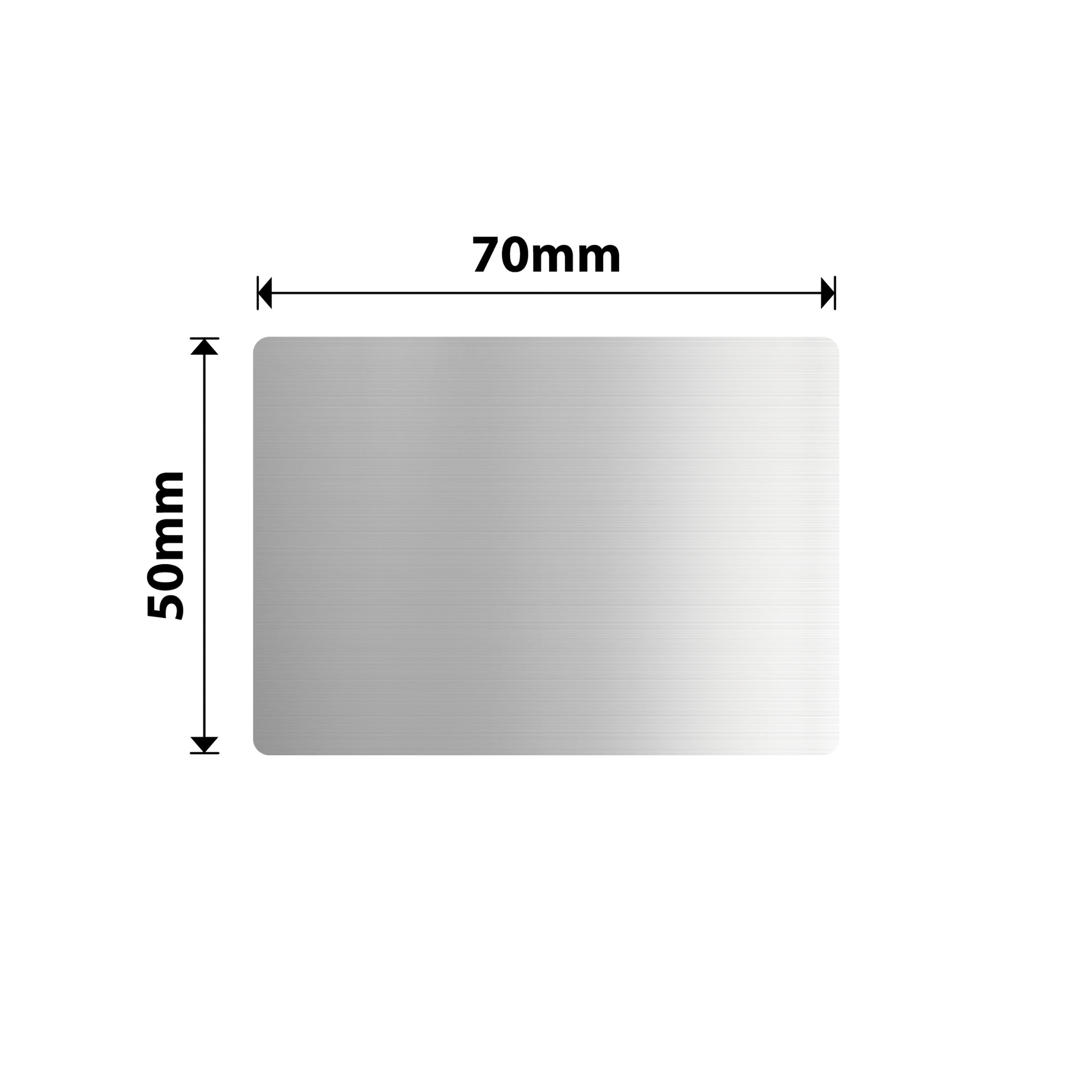 NIIMBOT - M Range - 50x70mm - Brushed Silver - 80 Labels